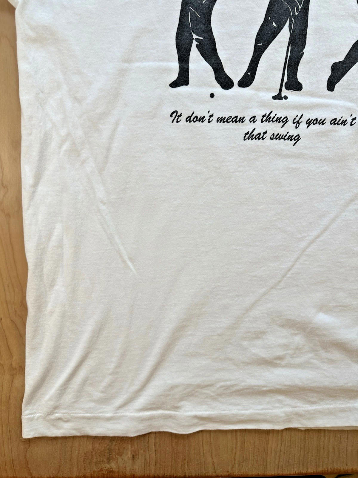 vintage 90'S GOLF T SHIRT aint got that swing FRUIT OF THE LOOM de amicis art