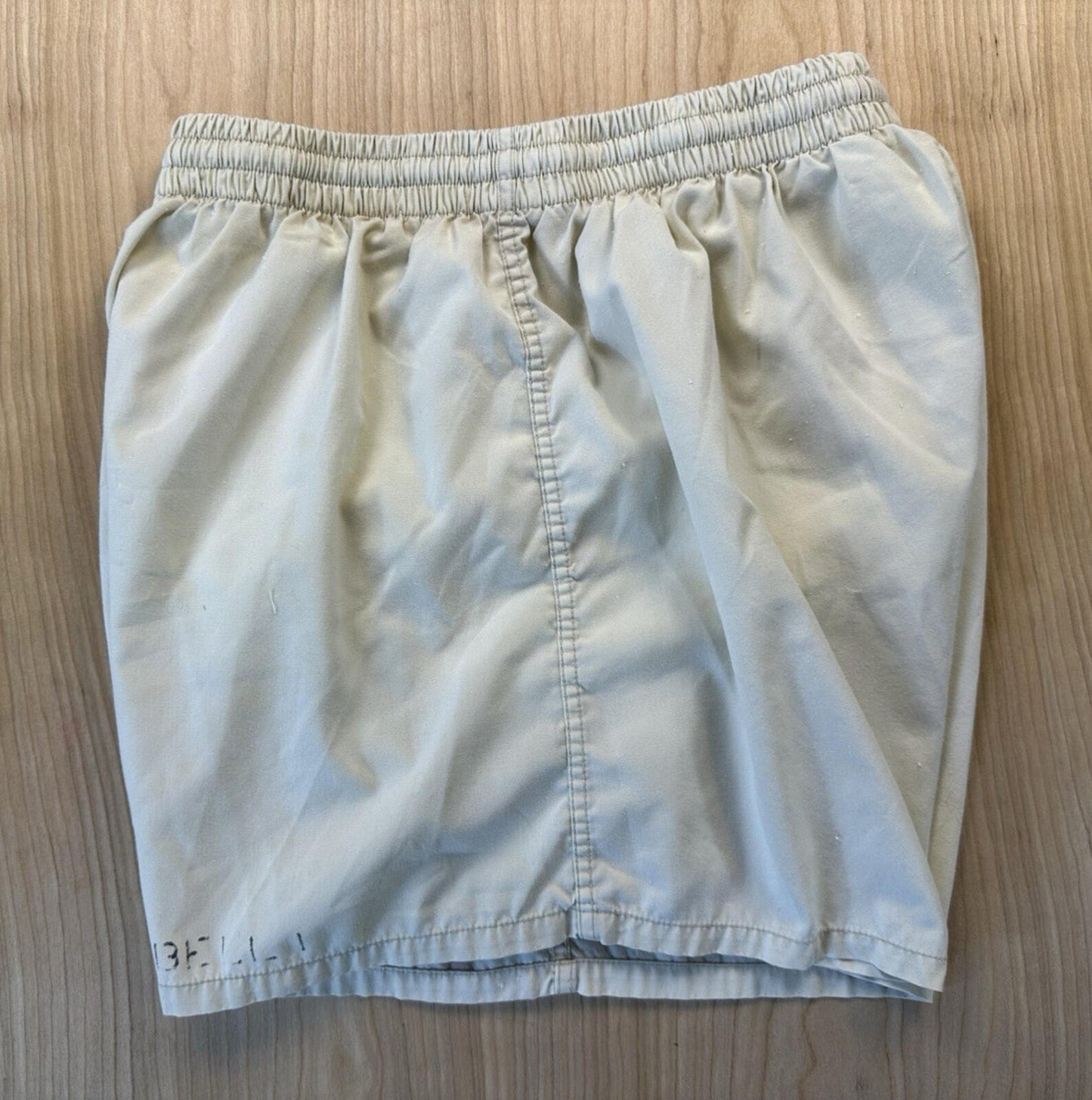 vintage 1980 military NAVY TRUNKS bathing suit STENCILED size MED vanderbuilt co