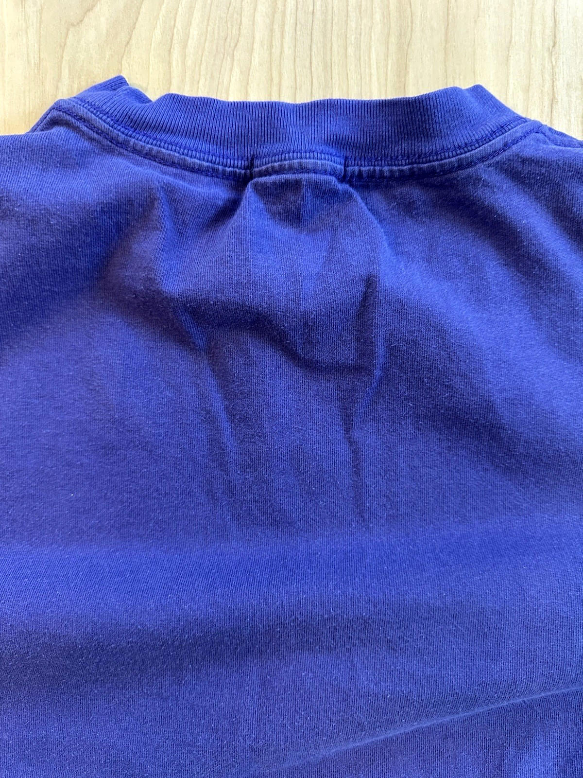 purple long sleeve 90's J CREW oarsman XL T SHIRT pocket t prep sporty COTTON