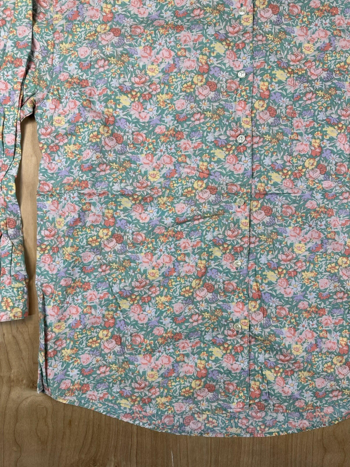 vintage 90's GAP floral BLOUSE lightweight COTTON small COUNTRY preppy BUTTON UP