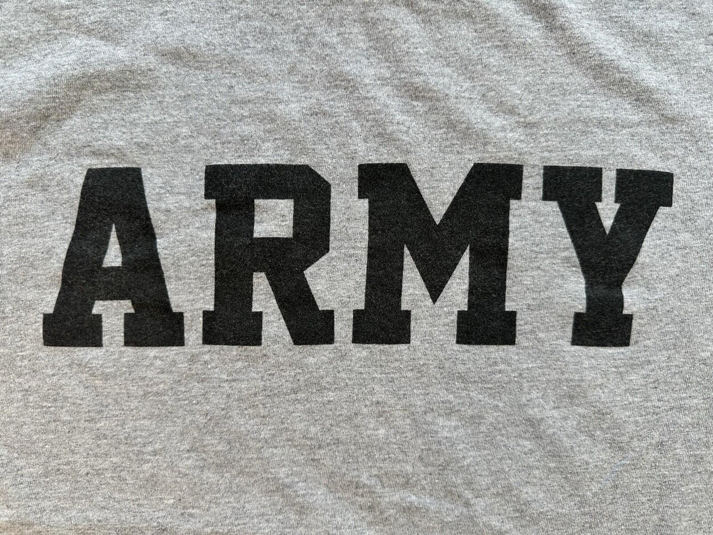 vintage ARMY T SHIRT size XTRA LARGE gray CLASSIC