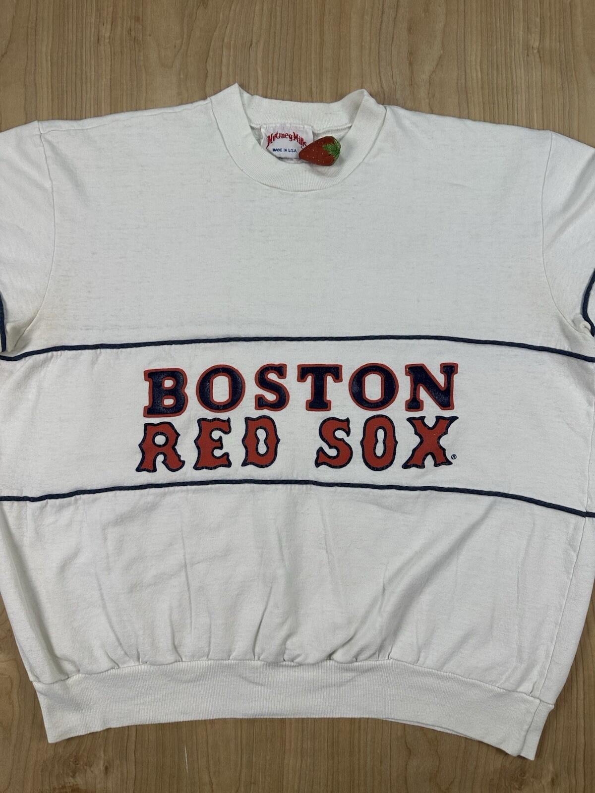 vintage 90's BOSTON RED SOX nutmeg mills SWEATSHIRT made in USA xtra large