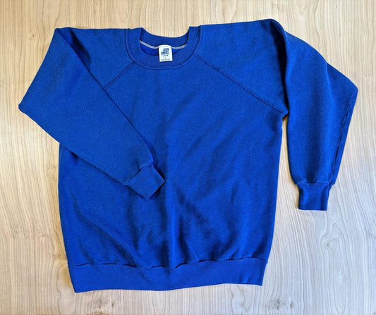 1980's ULTRA SWEATS by PARNILL blue pullover SWEATSHIRT XL USA prep classic