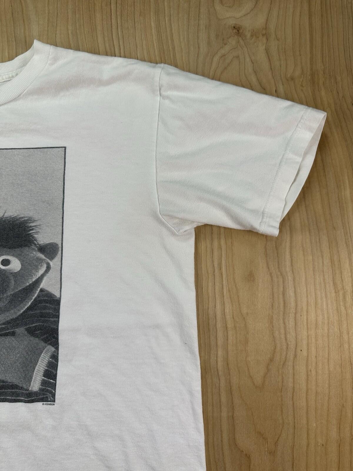 vintage 90's BURT and ERNIE sesame street T SHIRT white SIZE XS cotton US MADE