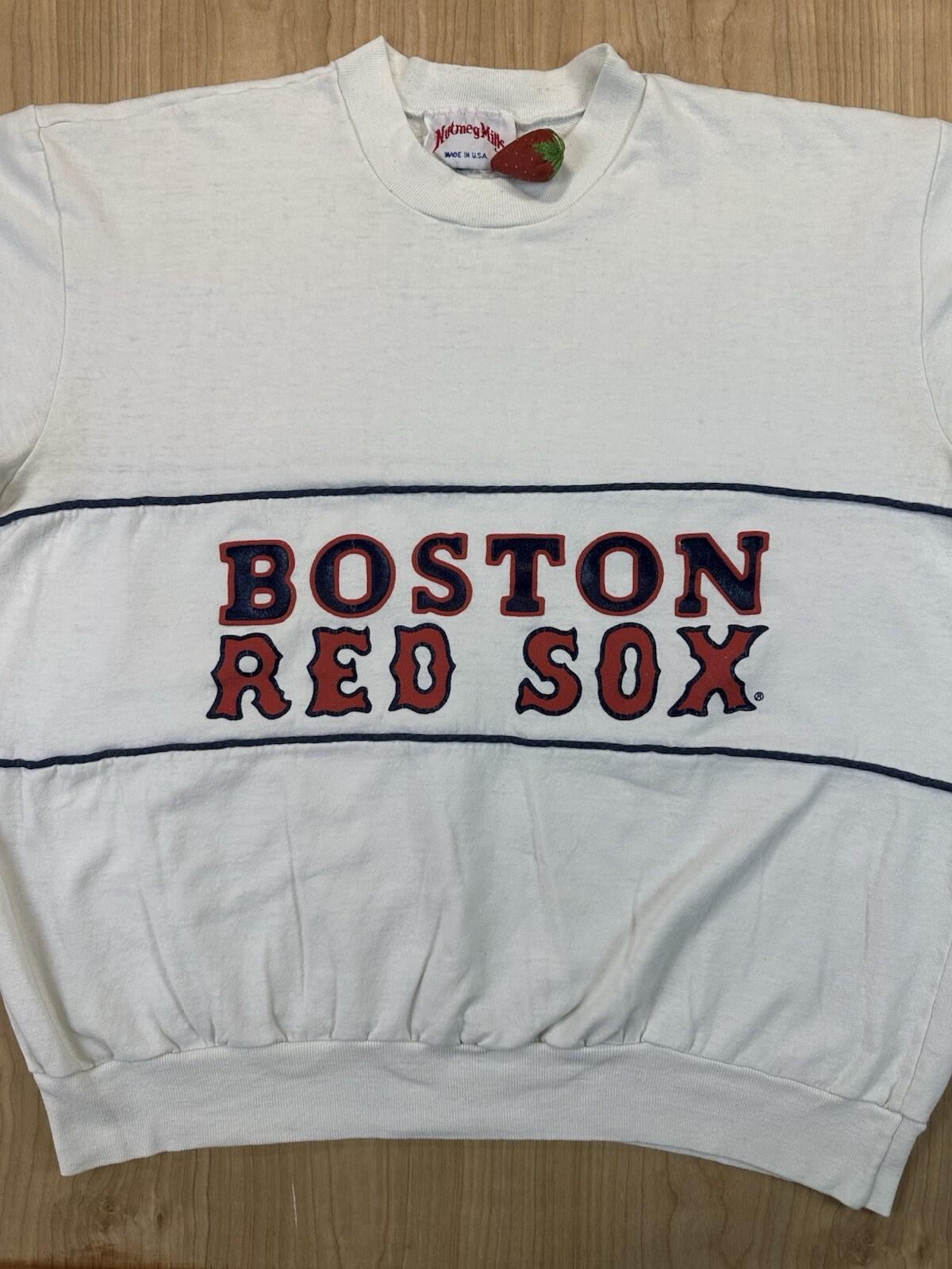 vintage 90's BOSTON RED SOX nutmeg mills SWEATSHIRT made in USA xtra large