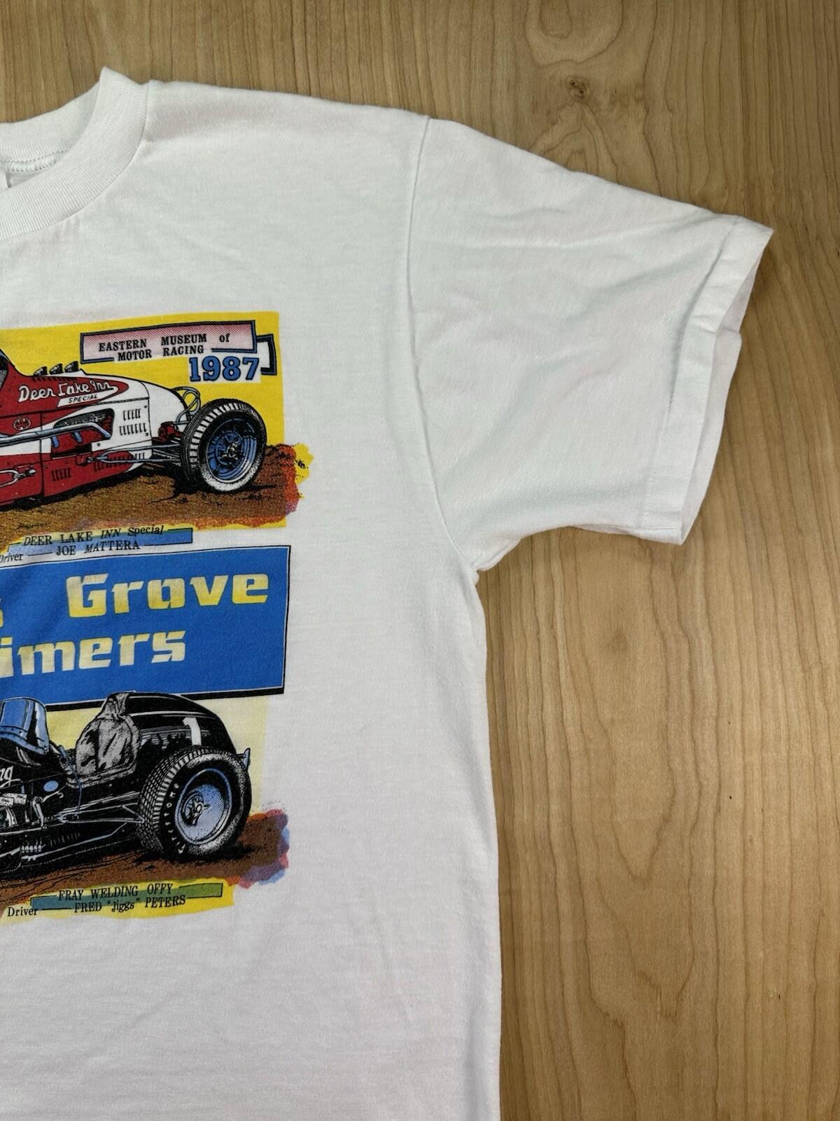 vintage 1987 R. WETZEL hot rod T SHIRT williams grove CARTOONS old timers RACING