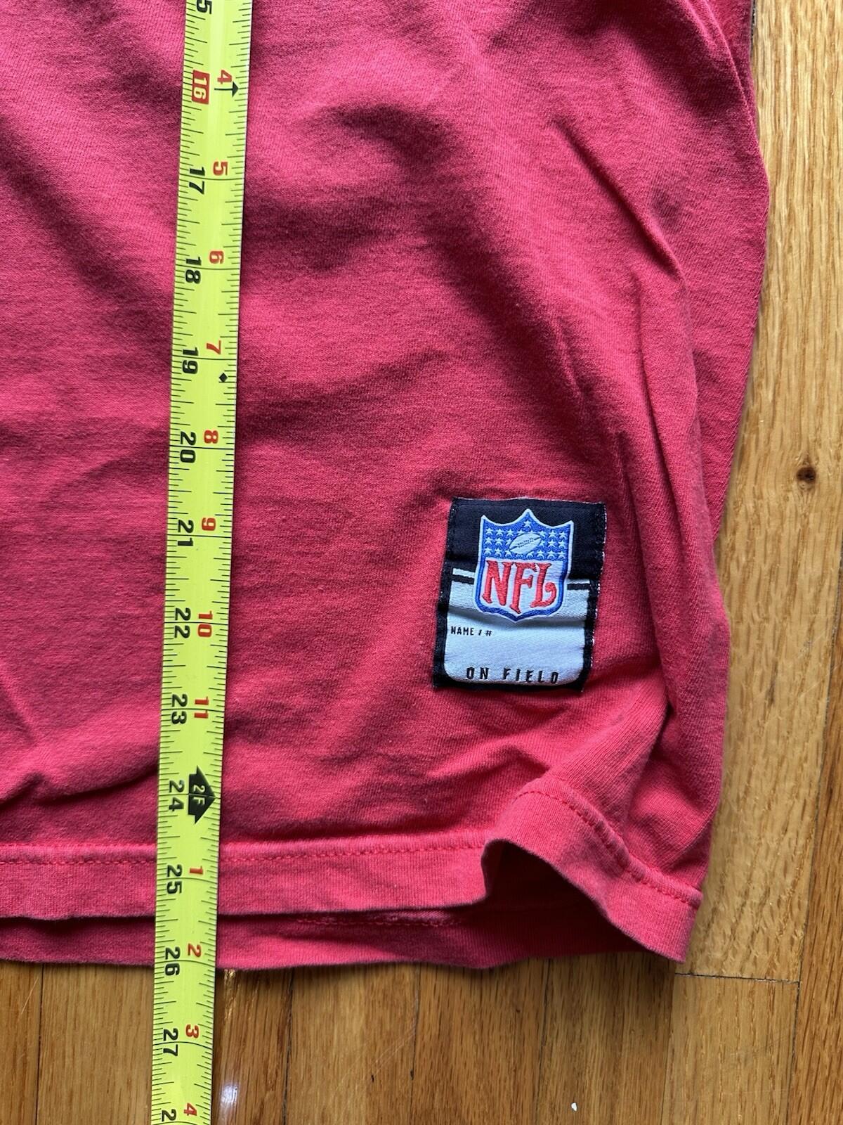 Giants Reebok Team Apparel ON FIELD shirt in red RARE NY MEDIUM football