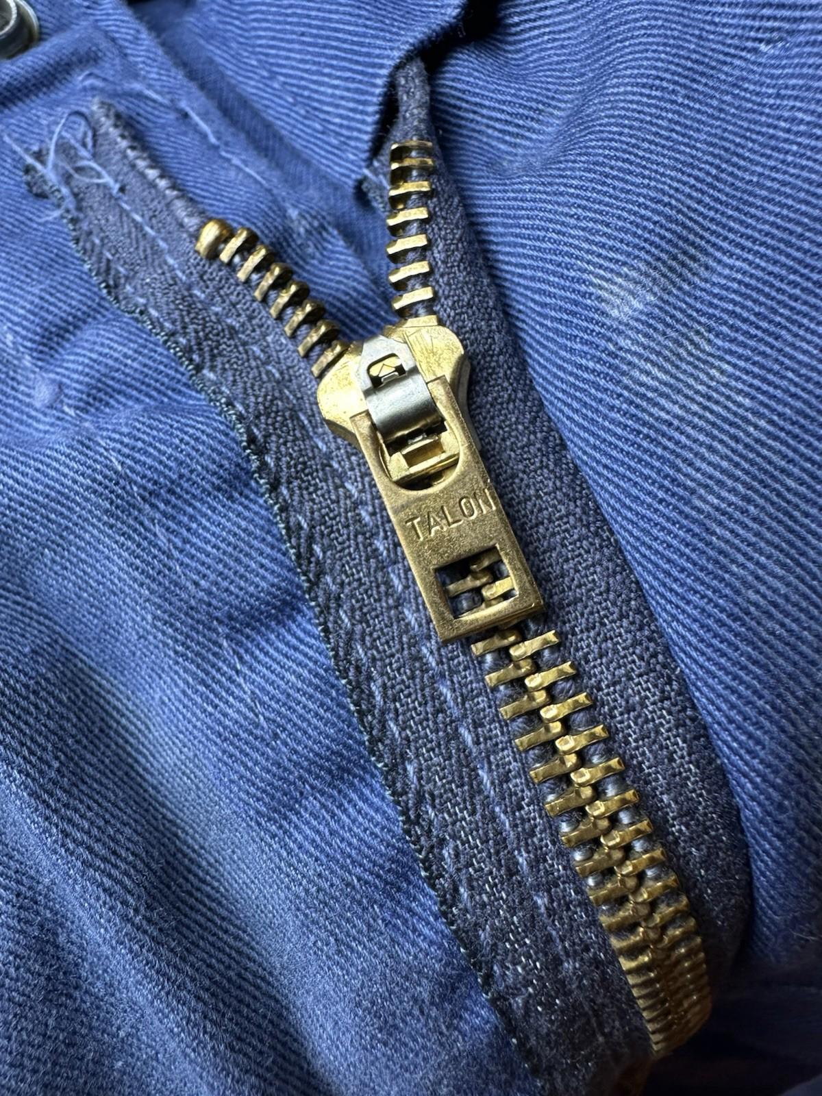 vintage 1960's SEARS ONE PIECE SUIT coveralls SMALL/MED never worn or washed BLU