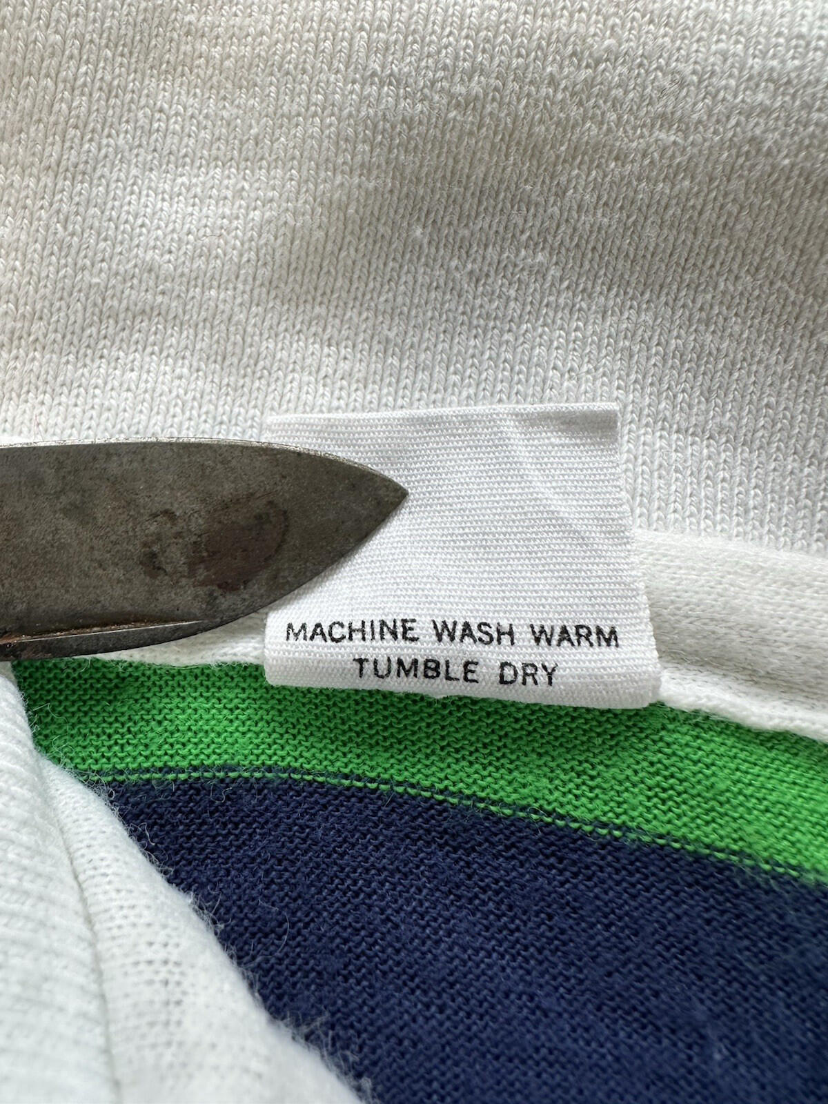 vintage 70's childrens RUGBY blue and green SEARS boys PERMA-PREST preppy