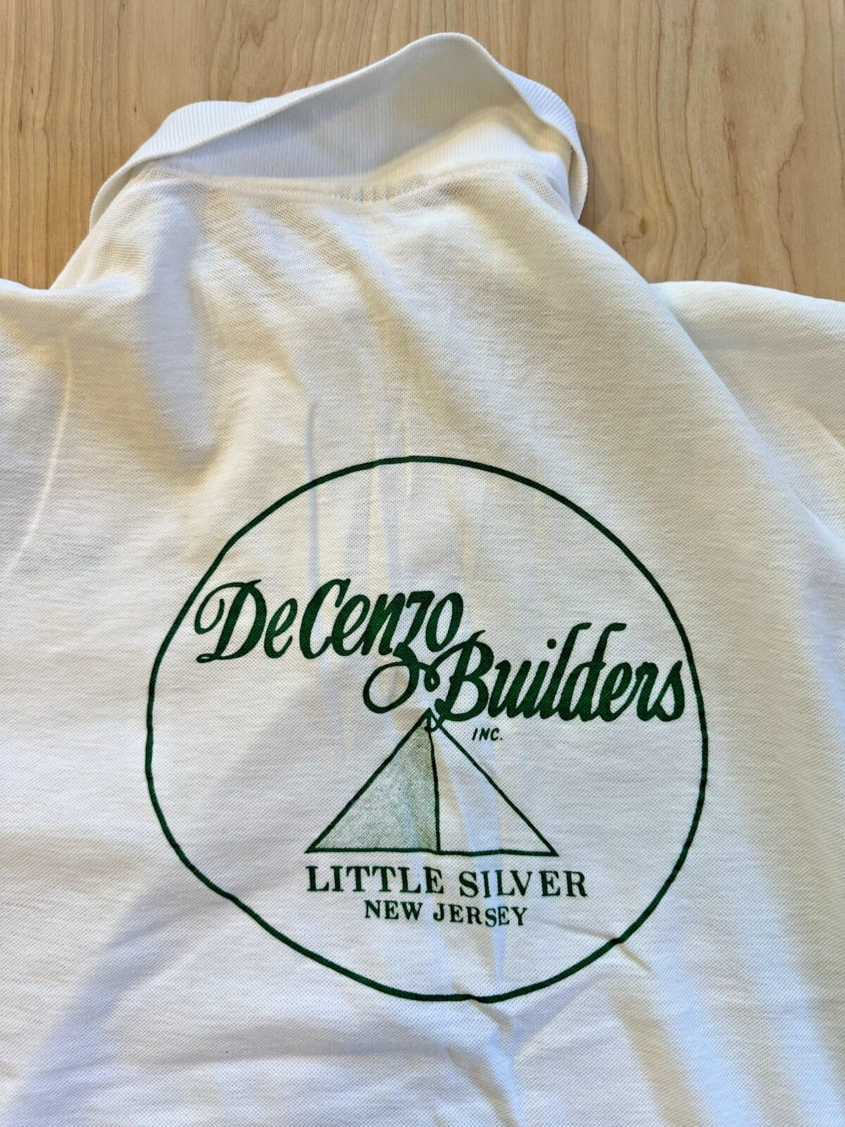 vintage 90's LITTLE SILVER NJ embroidered name WHITE POLO trades work wear