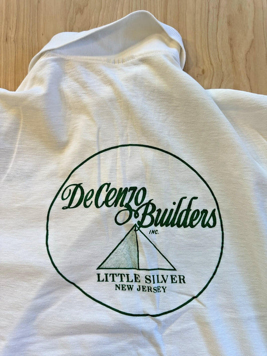 vintage 90's LITTLE SILVER NJ embroidered name WHITE POLO trades work wear