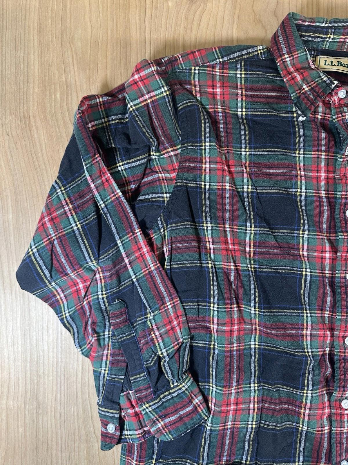 vintage 1980's LL BEAN flannel LONG SLEEVE worn SOFT preppy XTRA LARGE classic