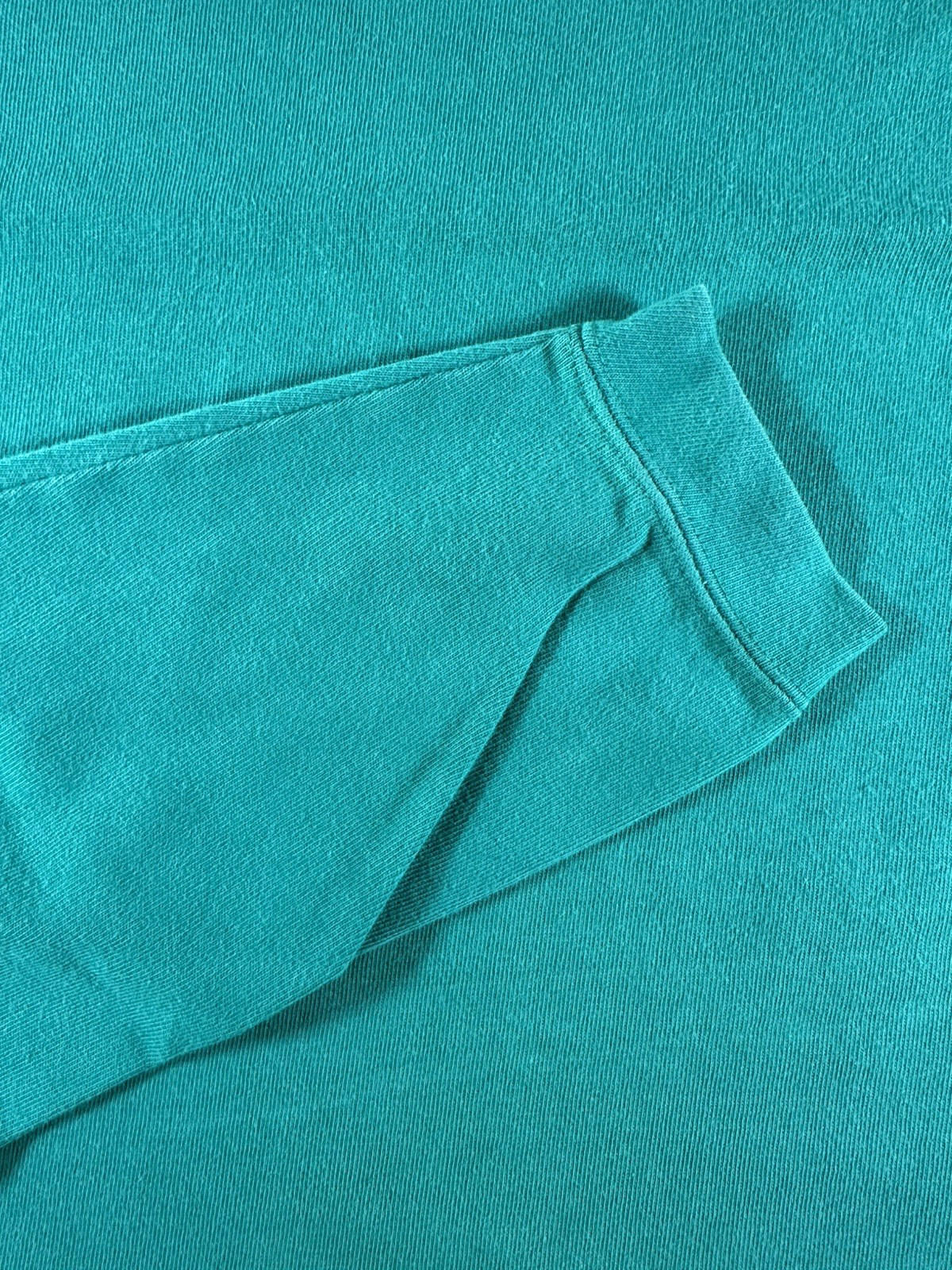 vintage 80's EASTERN MOUNTAIN SPORTS heavy cotton LONG SLEEVE green HIKING gorp