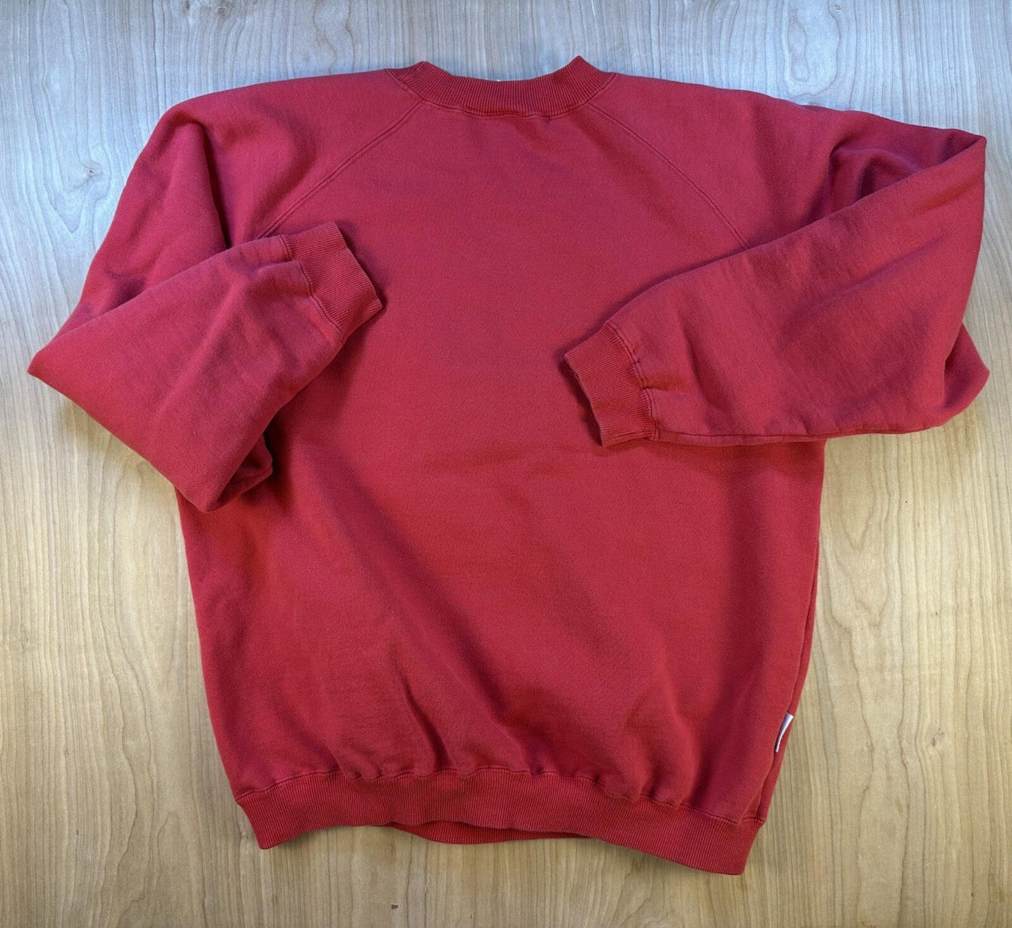 vintage 1992 LOONEY TOONS EMBROIDERED sweatshirt SAILING bugs bunny RARE red XL