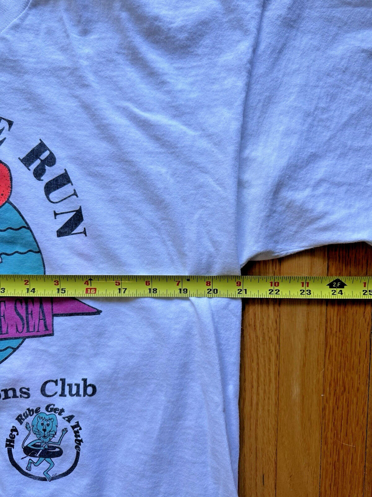 1992 tubing NEON LOBSTER beach lions club SURF SHOP vintage T SHIRT nj RAD skate