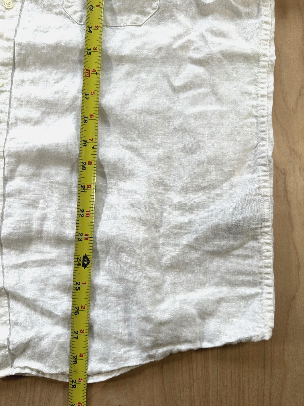 vintage 90's LINEN button up shirt MENS large pockets SUMMER gorp CLAIBORNE