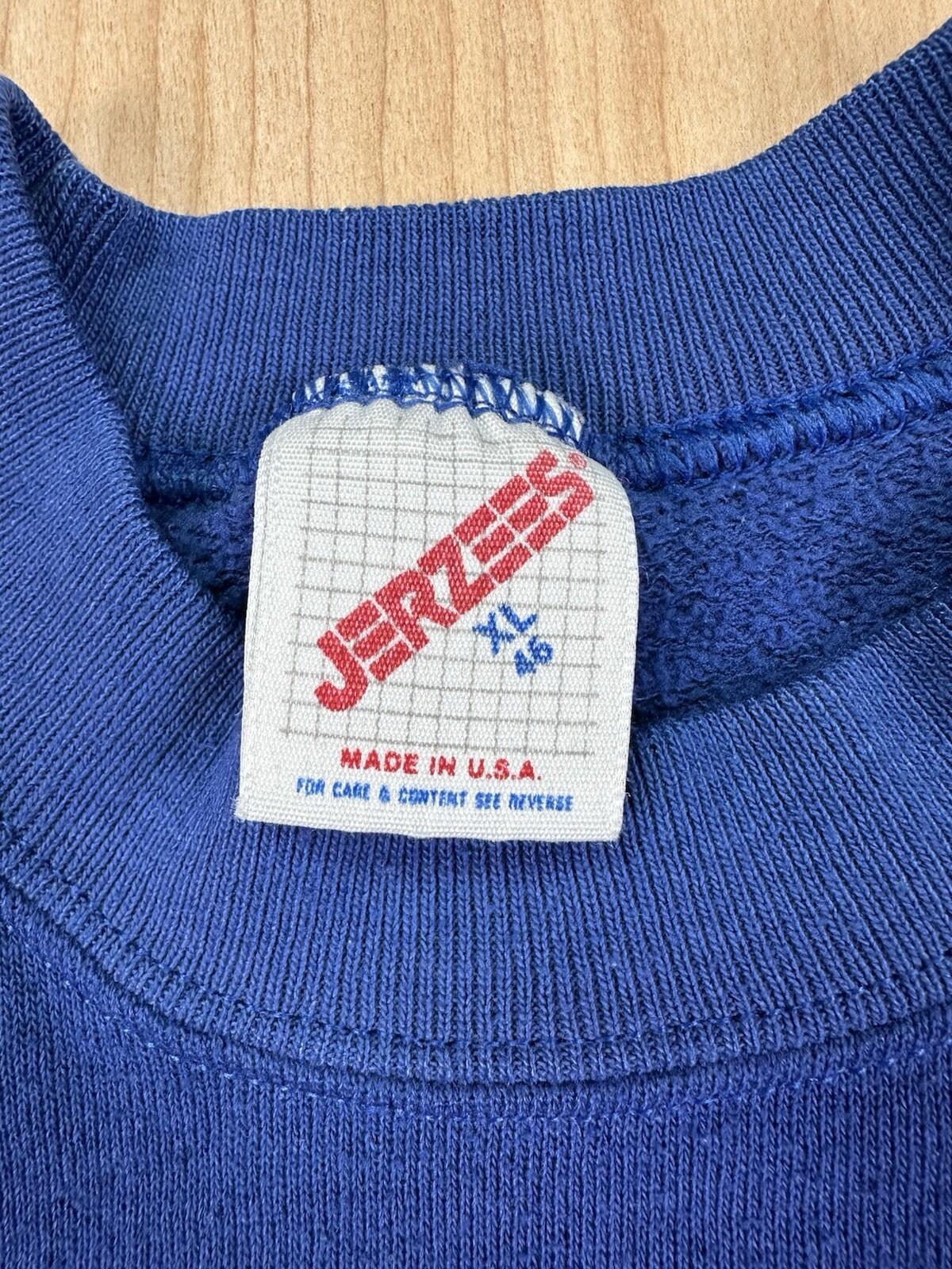 vintage 80's JERZEES hillcrest EAGLES blue RAGLAN SWEATSHIRT xtra large WEAR