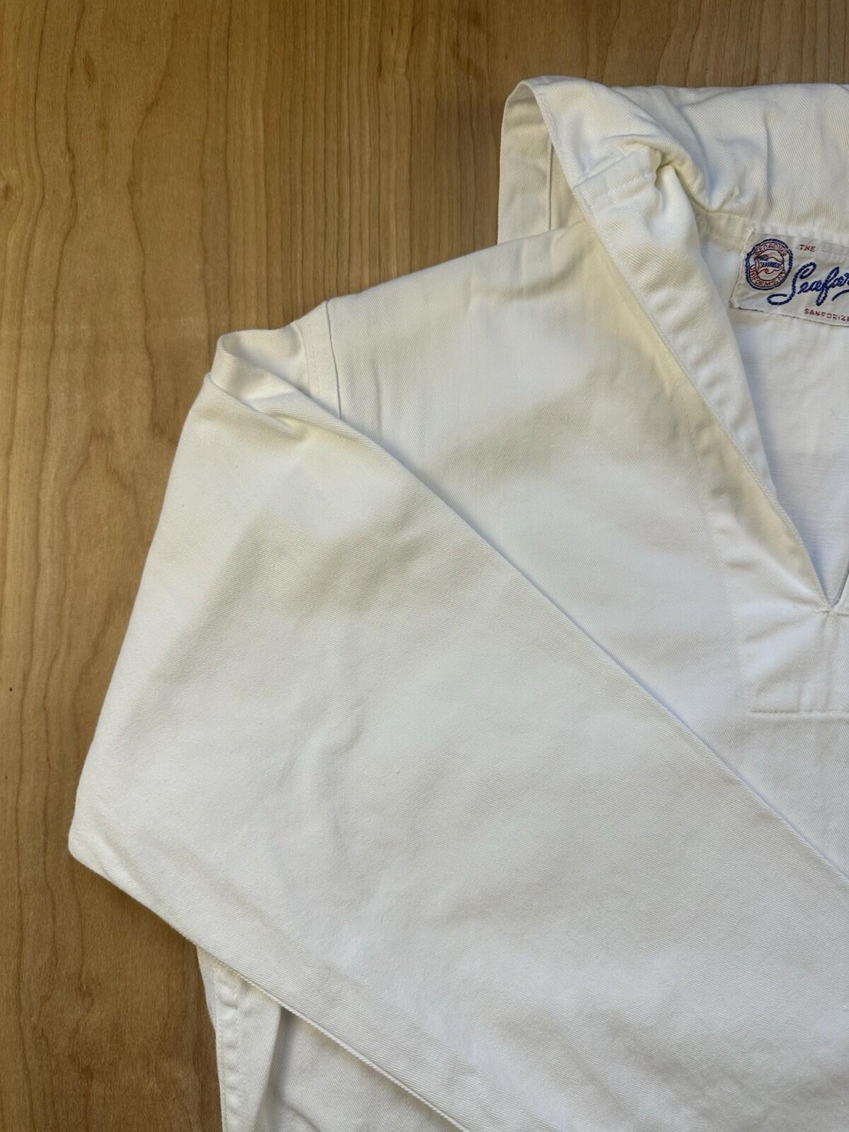 vintage 60's NAVY CRACKERJACK top VIETNAM usn WHITE small SEAFARER