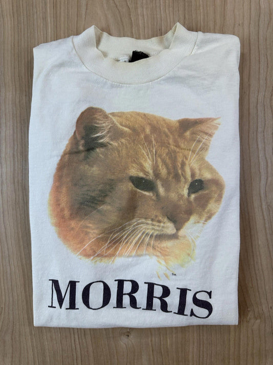 vintage 80's MORRIS THE CAT t shirt HEAVY COTTON bvd TAG single stitch indie