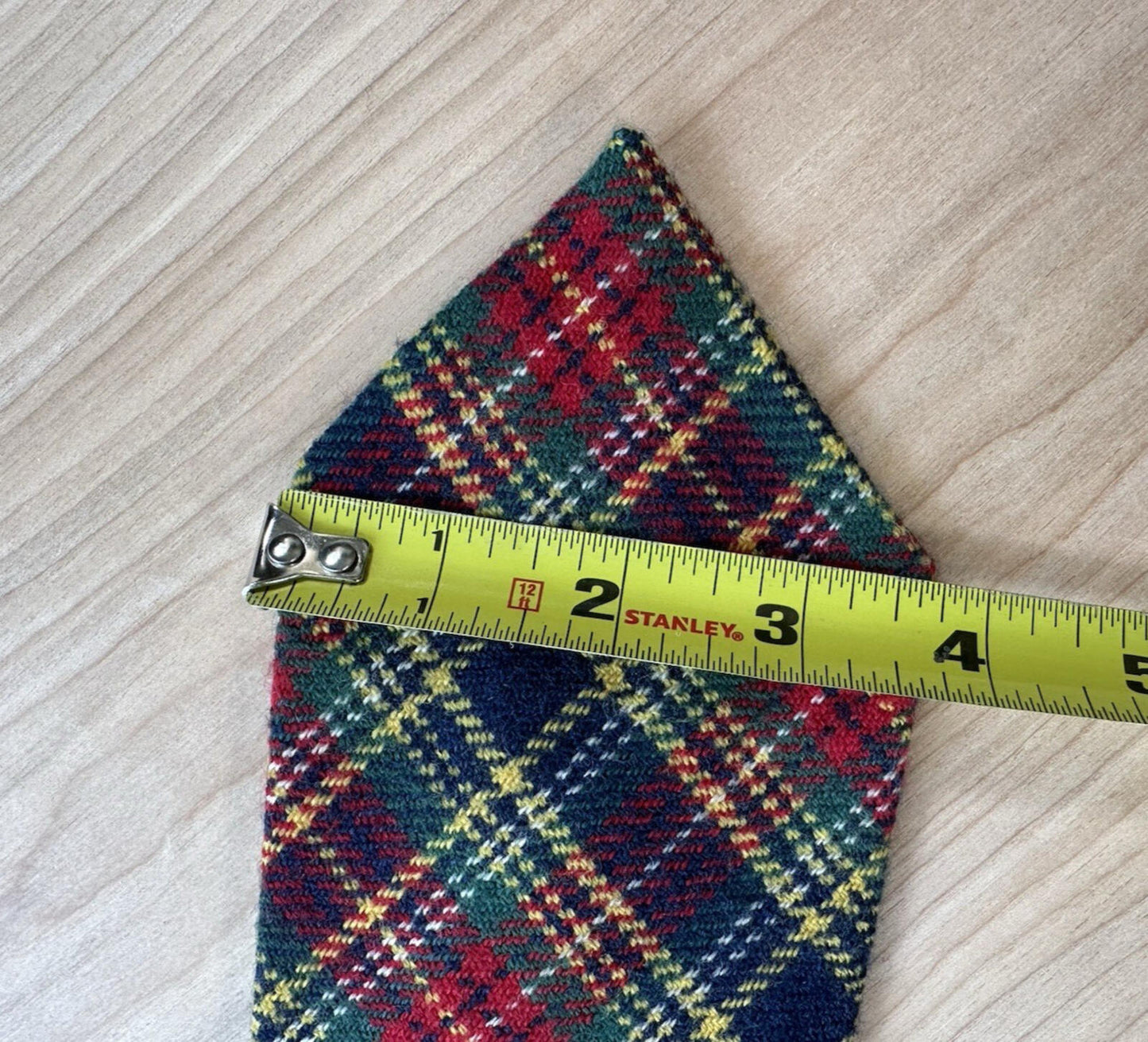 vintage 1980 plaid wool tie BEAUTIFUL rumson roulette hand made preppy classic