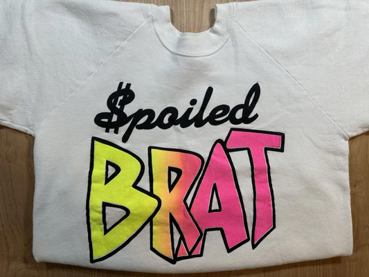 vintage 80's SPOILED BRAT sweatshirt BOARDWALK GLAM boho FRUIT OF THE LOOM large