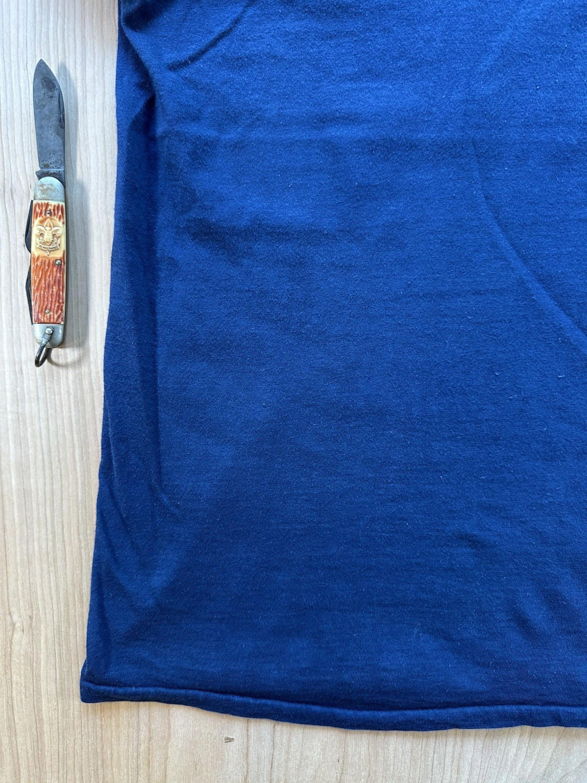 vintage 1984 DUKE UNIVERSITY fruit of the loom BLANK medium PUNK indie BLUE prep