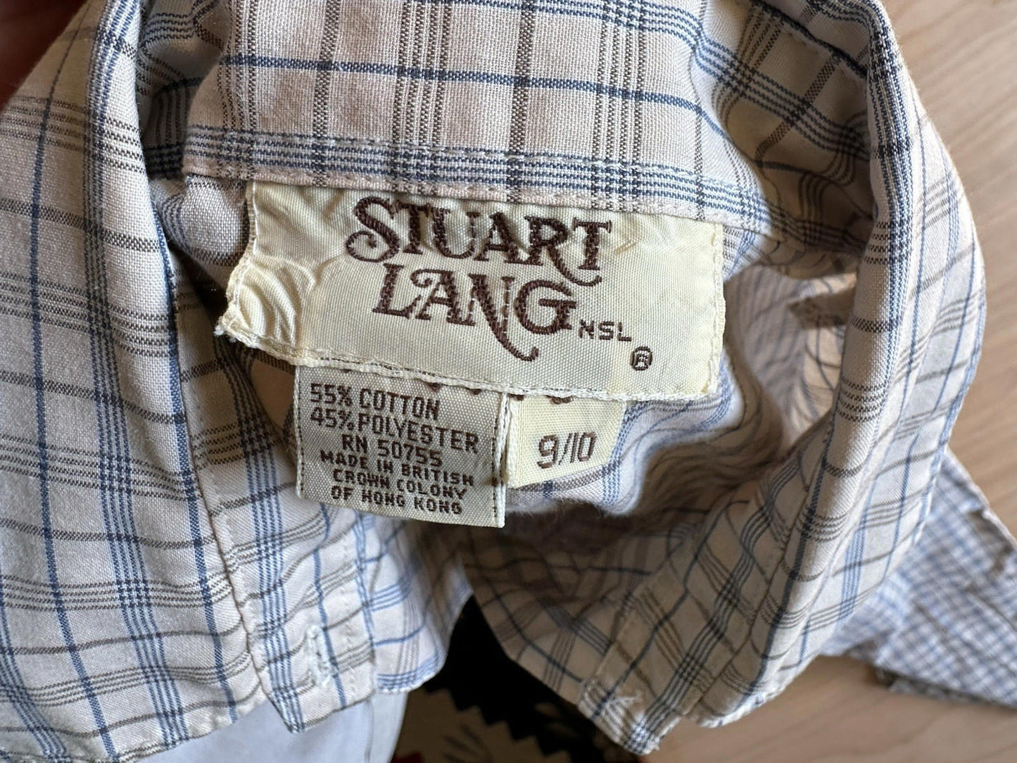 vintage 80's womans BLOUSE button up lightwieght STUART LANG disco NEW WAVE