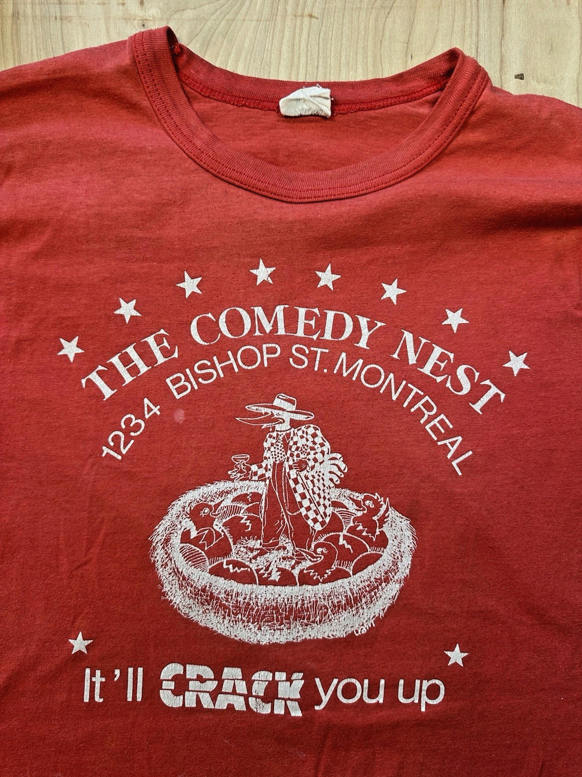 1980 COMEDY CLUB vintage T SHIRT the comedy nest MONTREAL single stitch VINTAGE