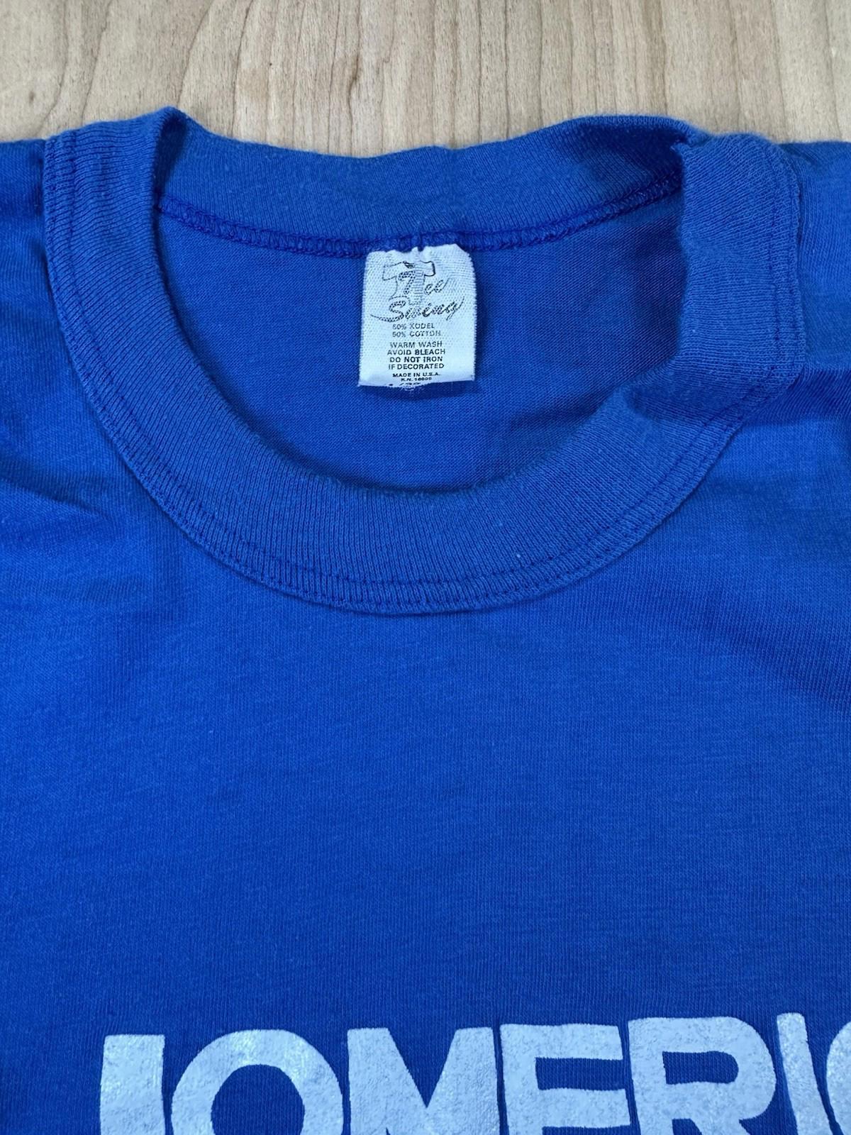 vintage 1986 CRUISE SHIP m/v HOMERIC t shirt BLUE tee swing tag USA  medium