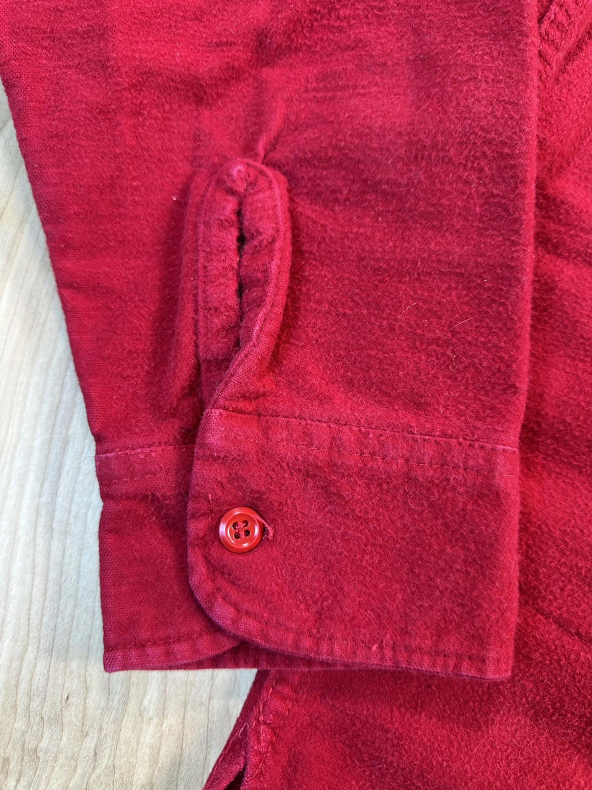 vintage 60's WOOLRICH red flannel LARGE botton up HEAVY preppy GORP ZONE