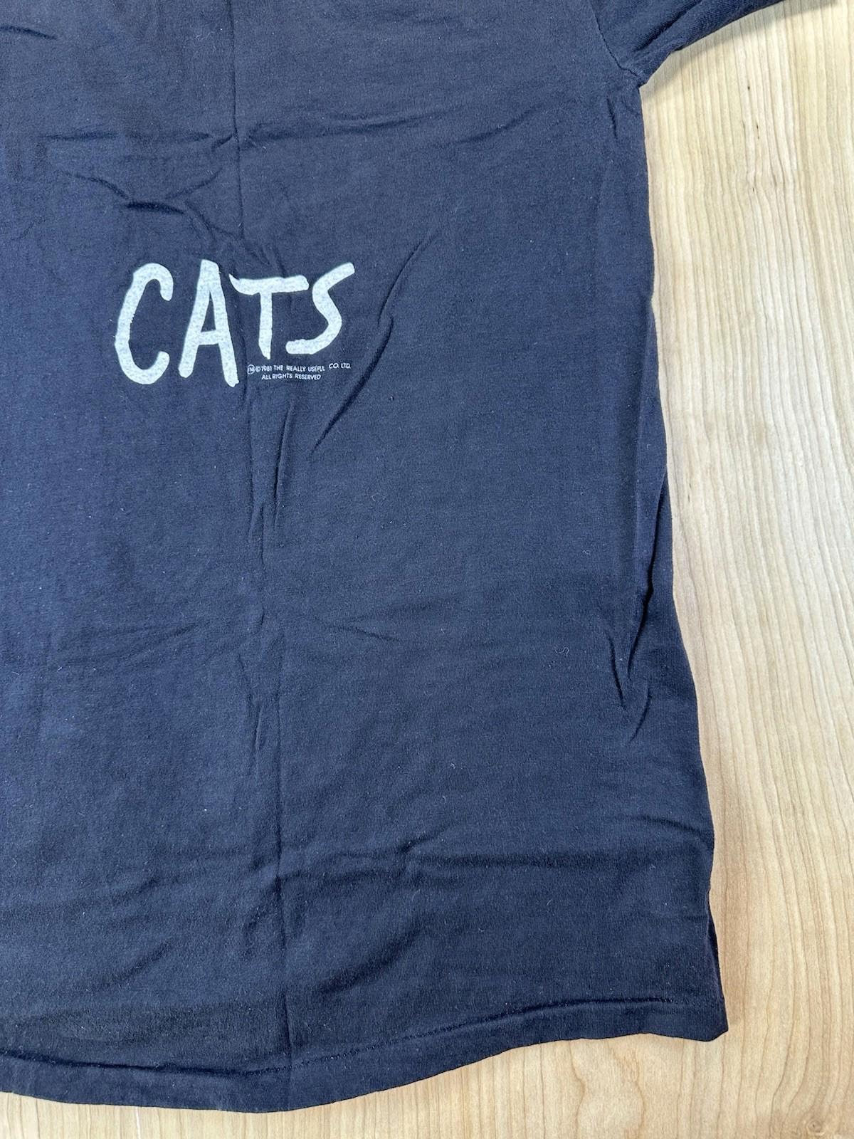 vintage 1981 CATS broadway musical DEADSTOCK T SHIRT screen stars NEVER WORN med