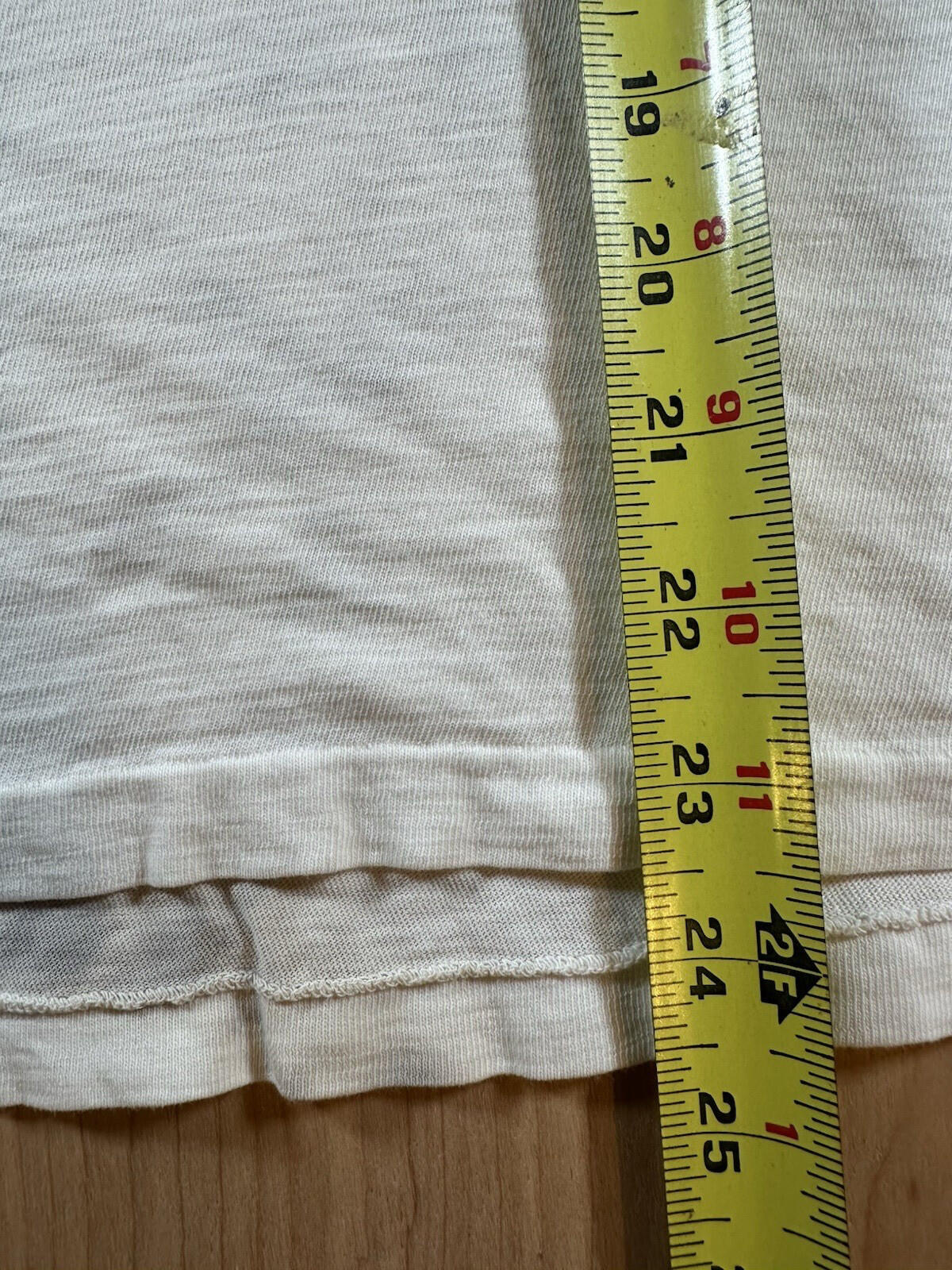 vintage 60's JOCKEY UNDERSHIRT v neck SHREDDED worn PATINA torn MEDIUM j5