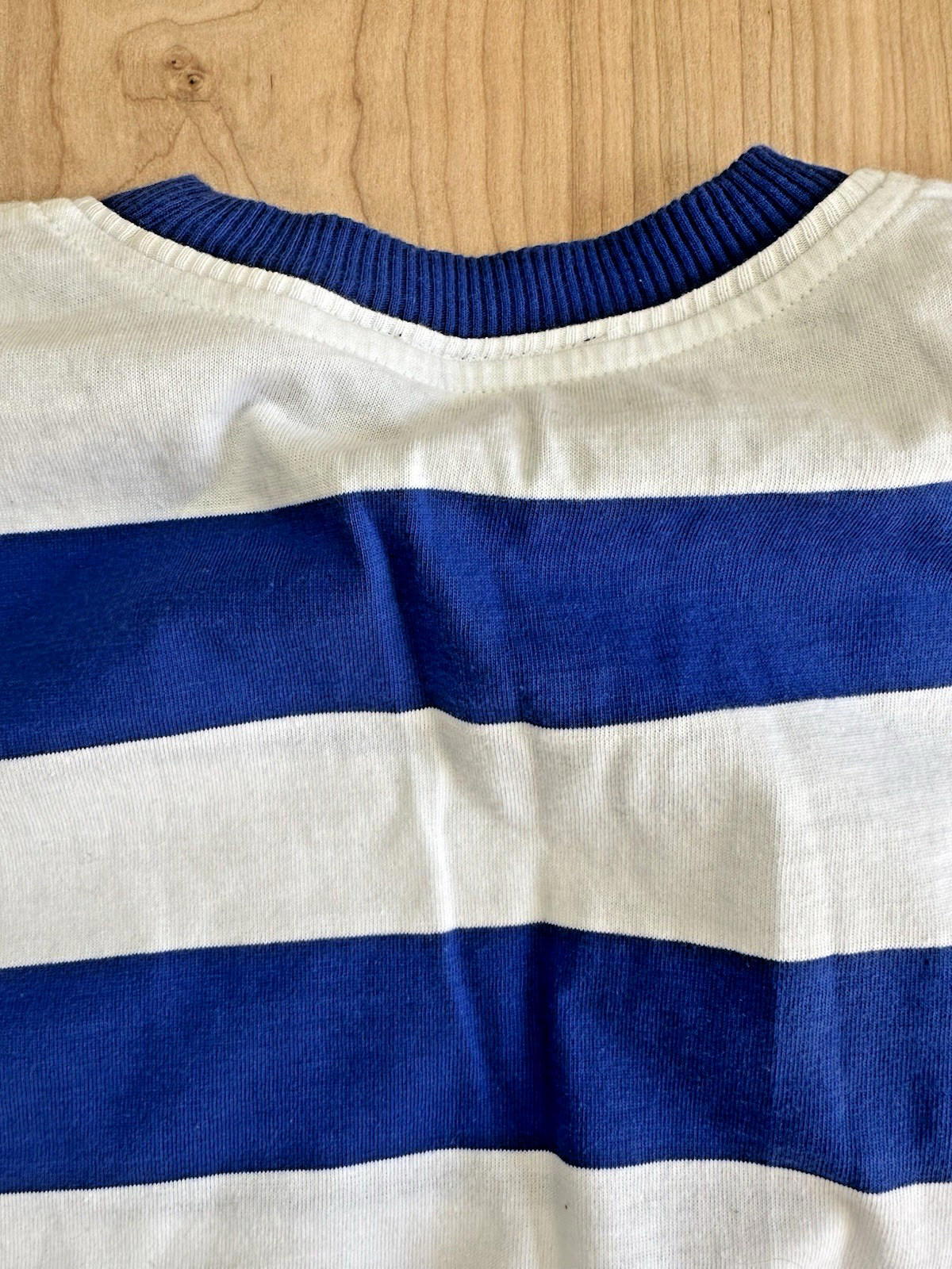 1980's liz clairborne sailor stripe tee 100% cotton preppy nautical small