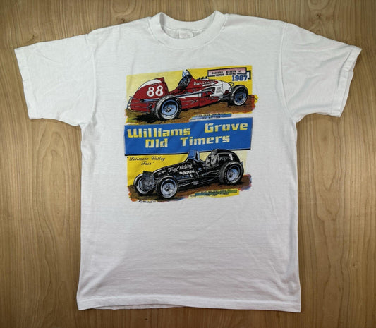 vintage 1987 R. WETZEL hot rod T SHIRT williams grove CARTOONS old timers RACING