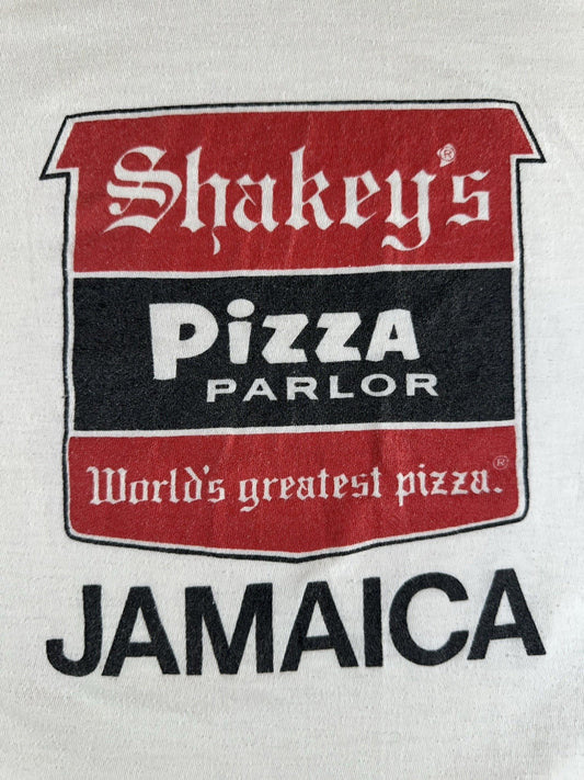 vintage 1970's SHAKEY'S PIZZA JAMAICA t shirt SUN ISLAND single stitch AMAZING