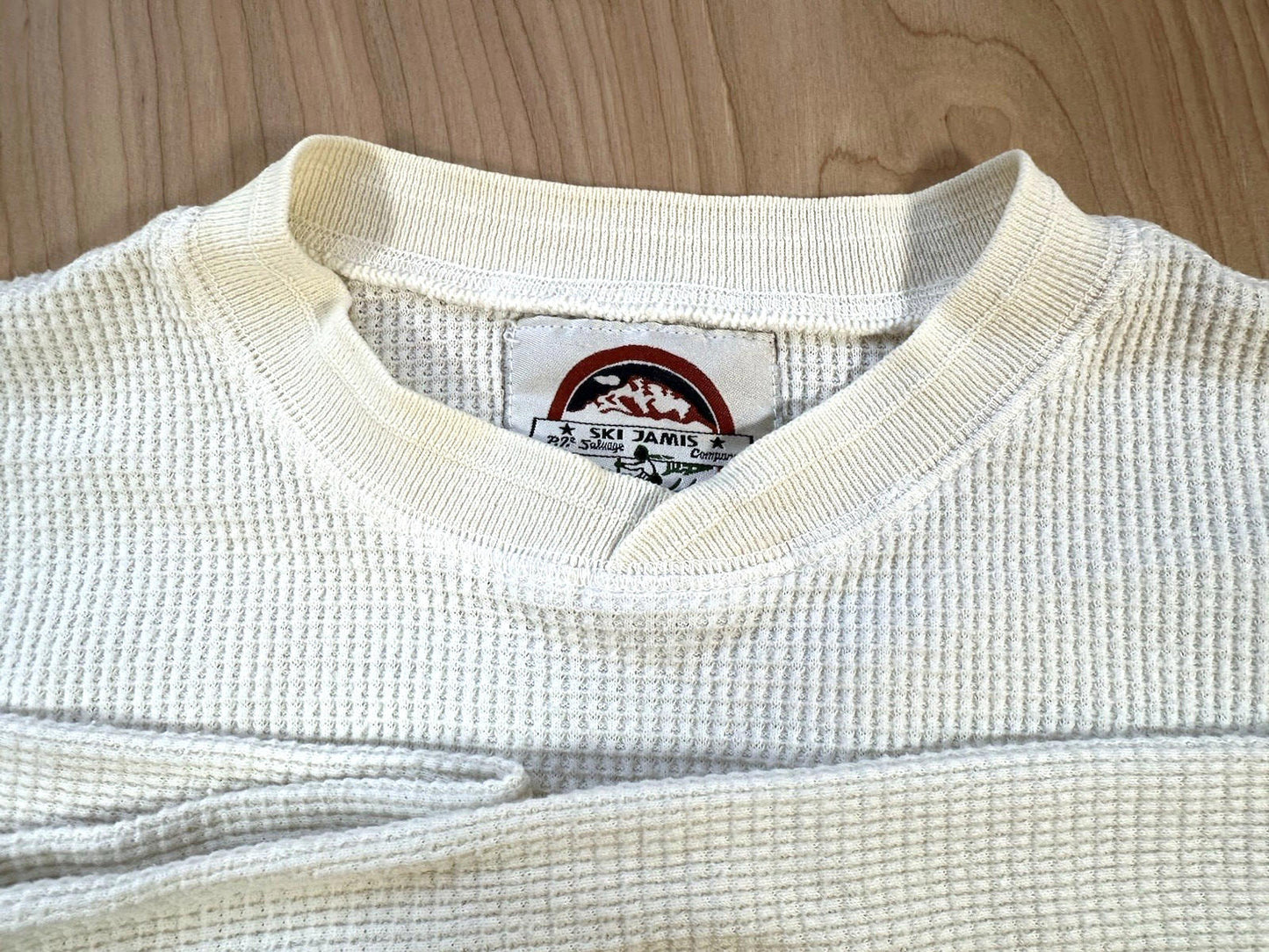 vintage 80's SKI JAMIS SALVAGE waffle thermal LONG JOHNS xtra large made in USA