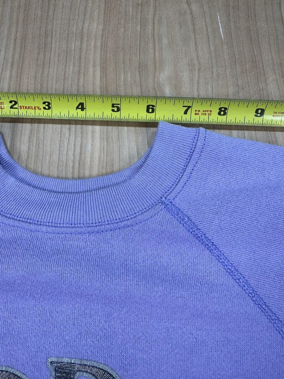 vintage 90's FLORIDA tultex raglan SHORT SLEEVE SWEATSHIRT large LAVENDER wow