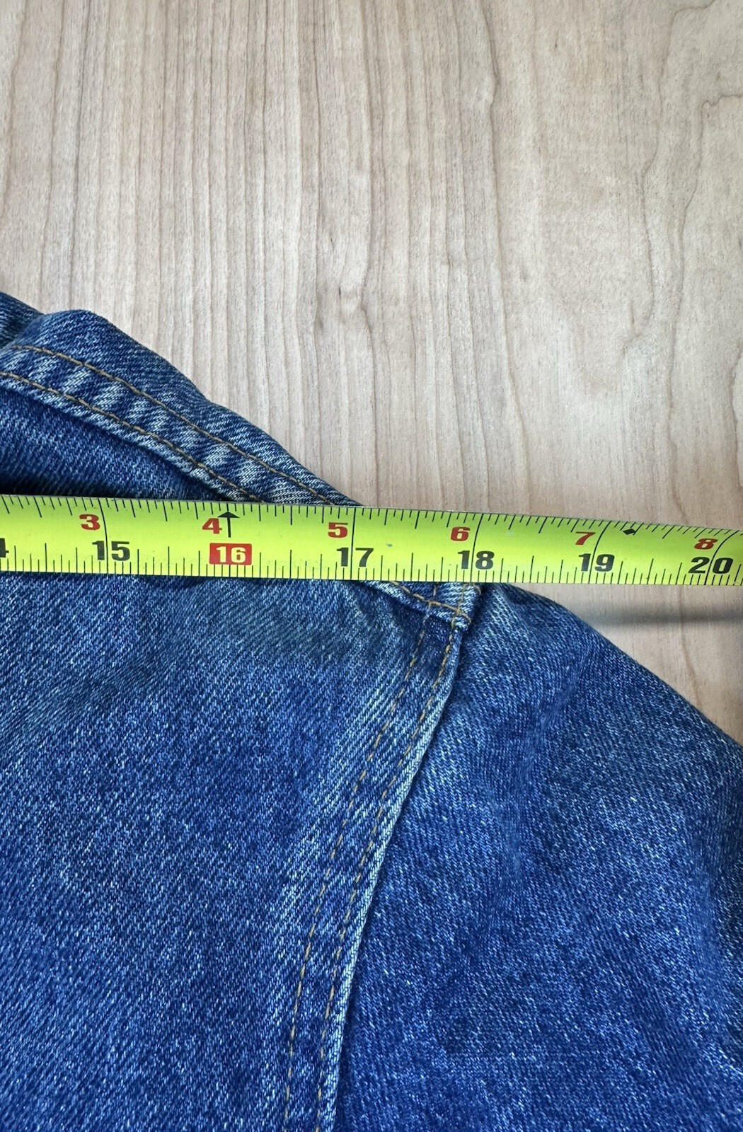 vintage 90's GAP denim jacket BUFFALO PLAID lined COUNTRY preppy MEDIUM