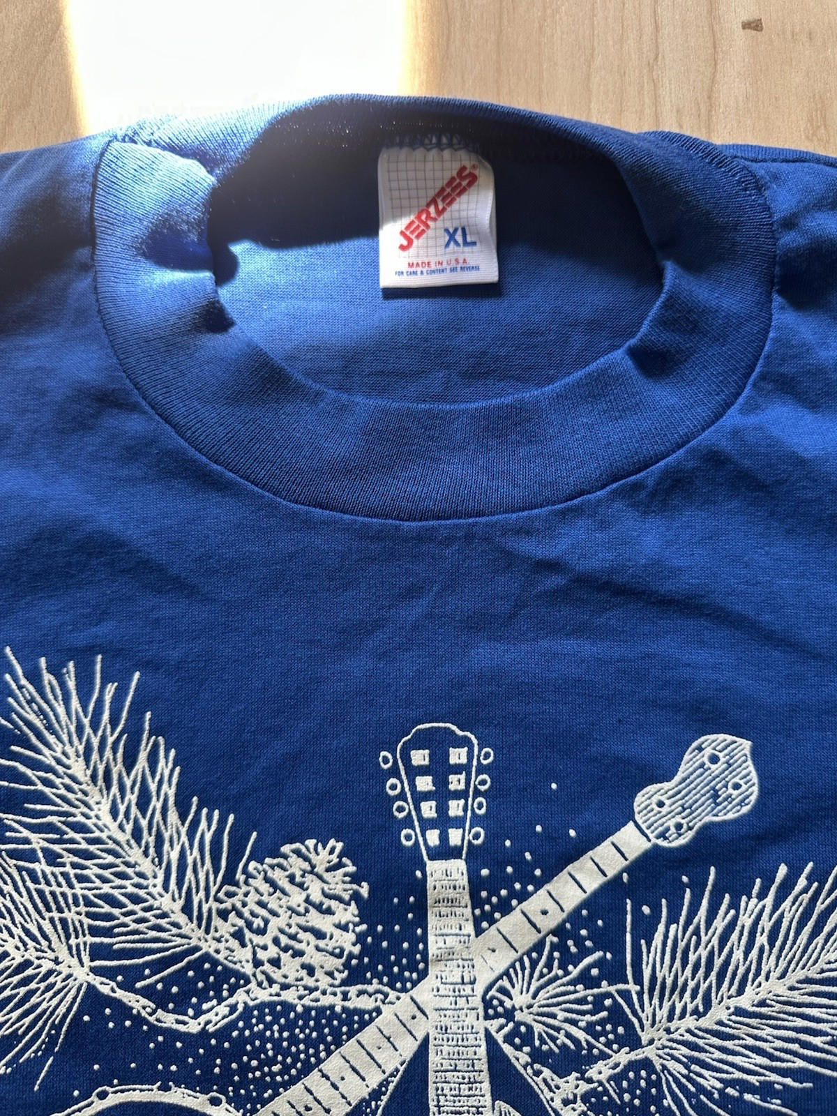 vintage 90's PINELANDS new jersey T SHIRT banjo mandolin FOLK MUSIC culture