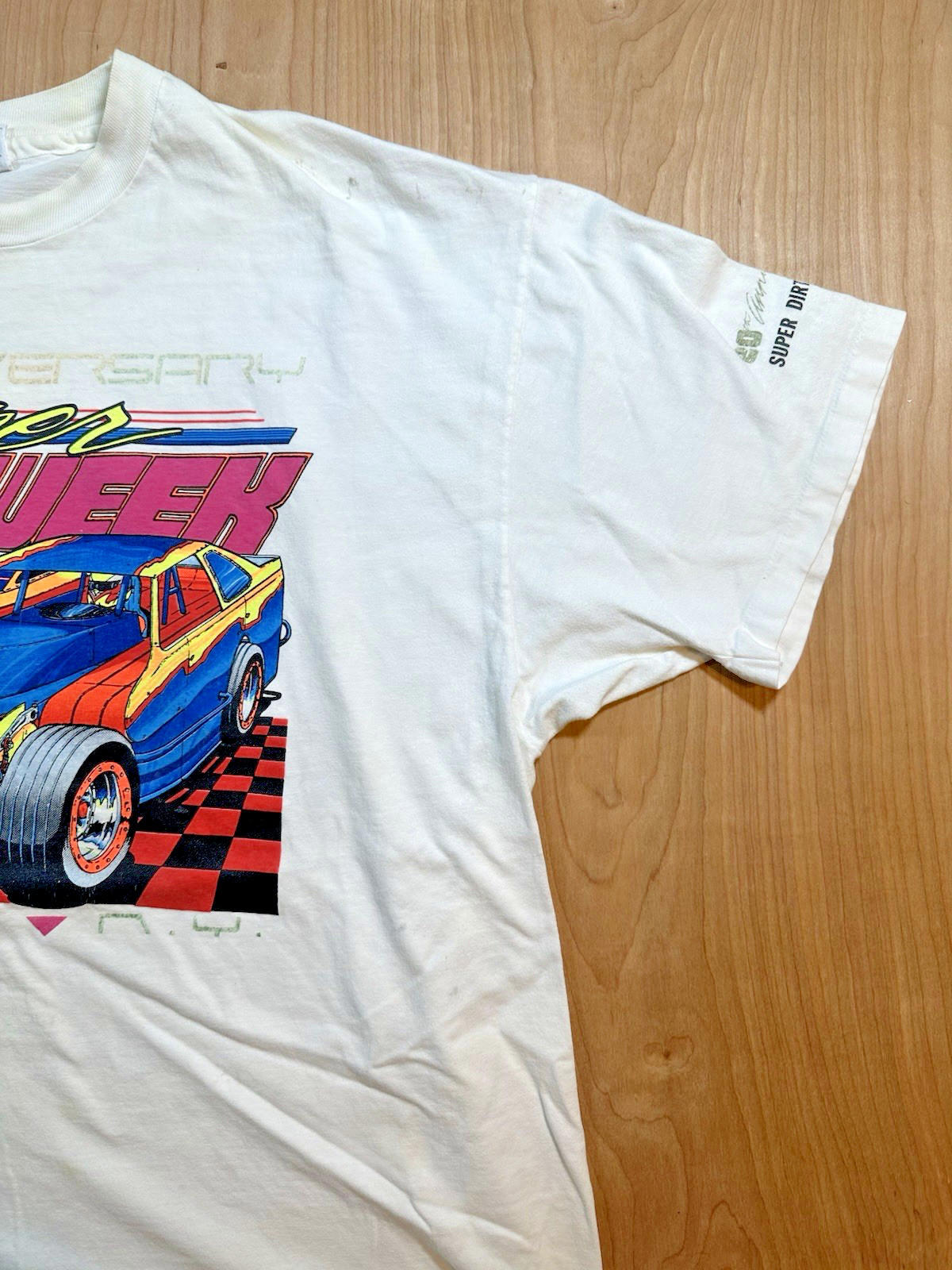 vintage SUPER DIRT WEEK 1991 t shirt HOT ROD funny car MILLER XXL hanes beefy t