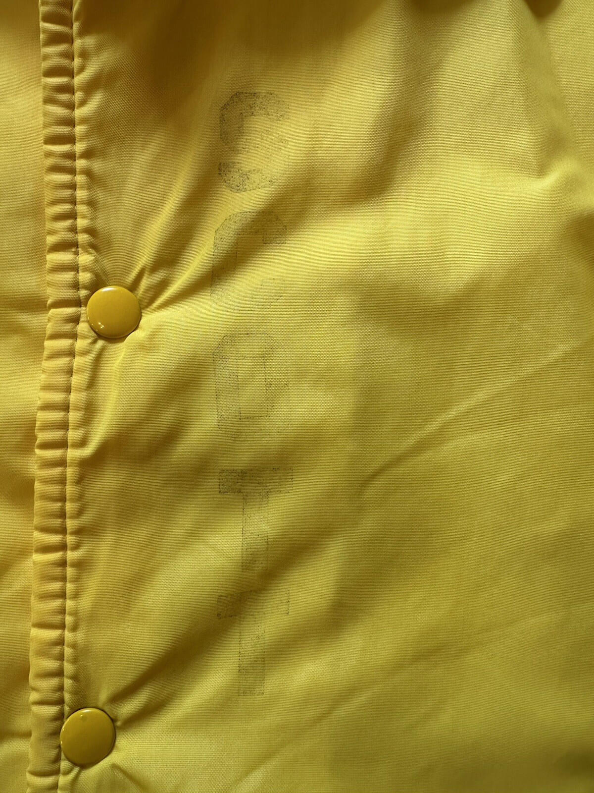 vintage 80's WINDBREAKER yellow TIGERS 1980 city champs SMALL skate PUNK indie