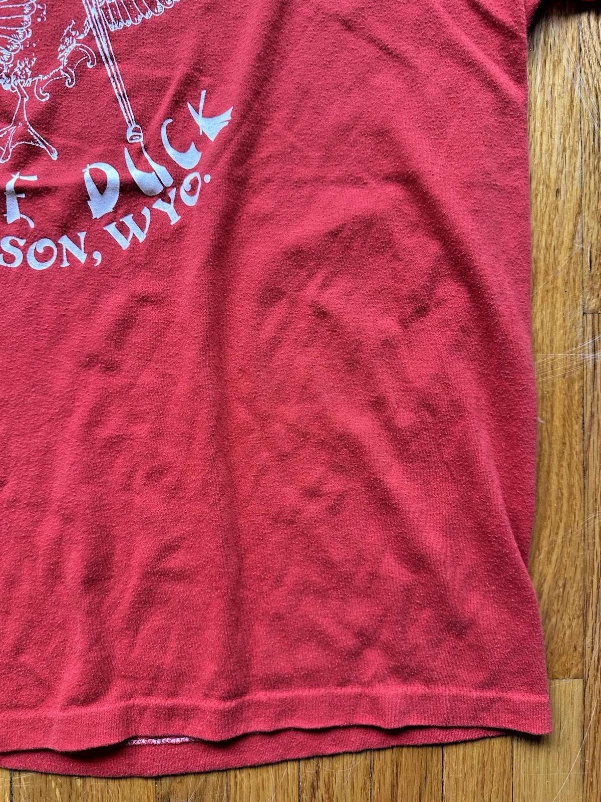 vintage 1980's CHINESE RESTURANT t shirt LAME DUCK jackson WYOMING rare XL red