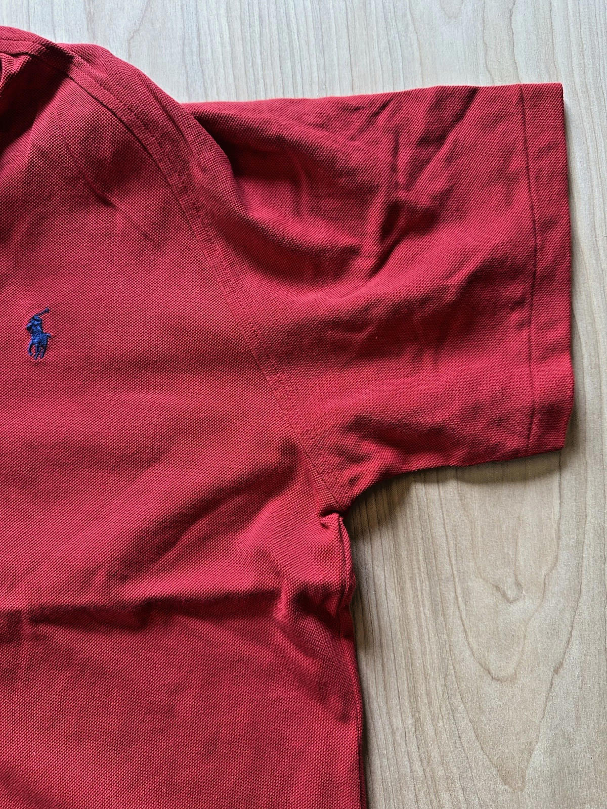 vintage 1970's RALPH LAUREN POLO shirt RED small CLEAN PREPPY icon