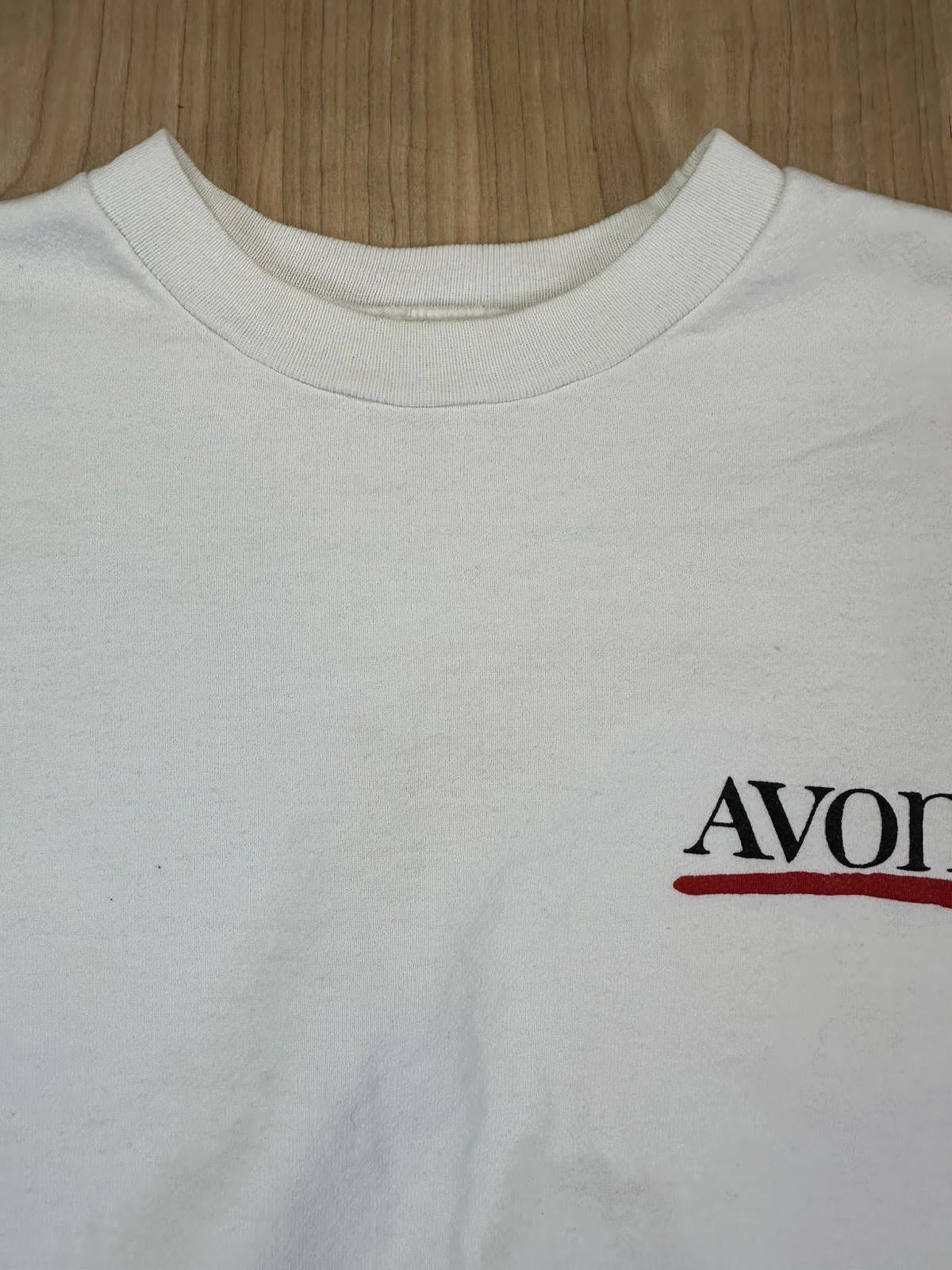 vintage 80's AVON sweatshirt MEDIUM white WOMANS prep PUNKY normcore