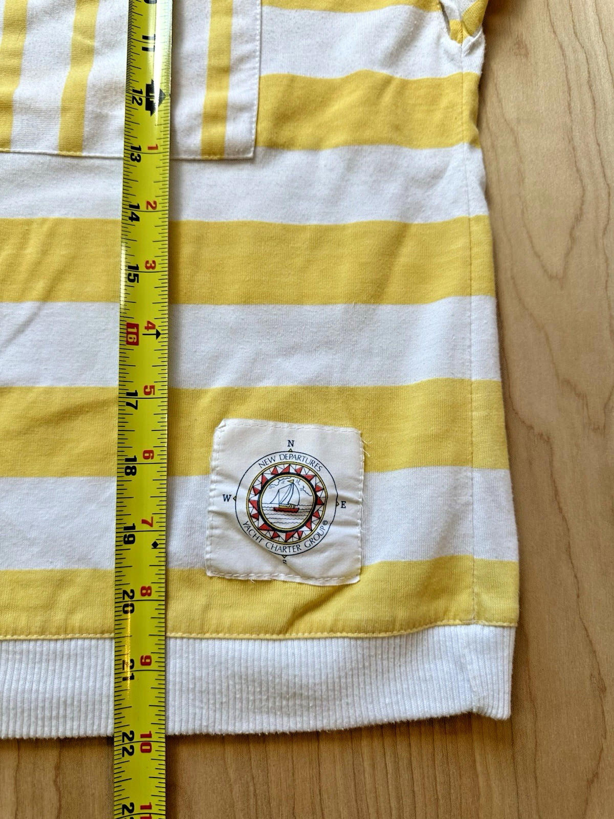 Vintage 80’s SHIRT Striped NEW DEPARTURES Label sailor girl nautical NEW WAVE