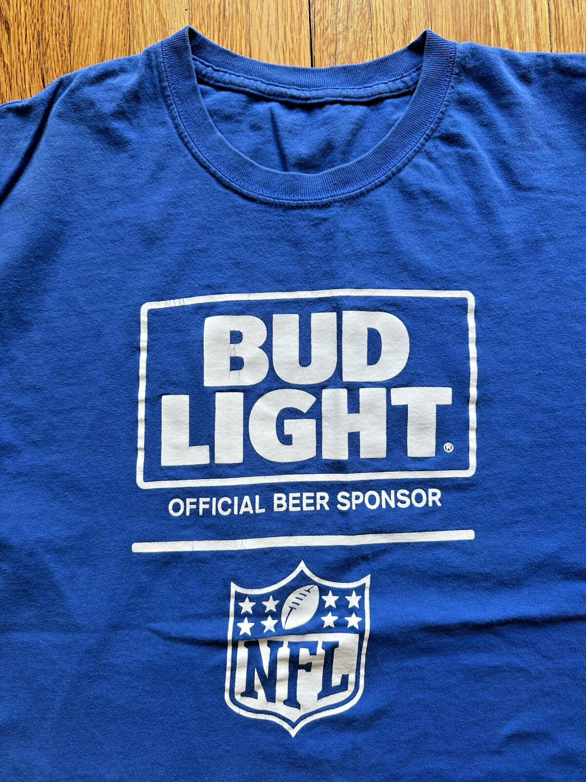 Bud Light Official Beer Sponsor of the NFL Adult Large T-Shirt