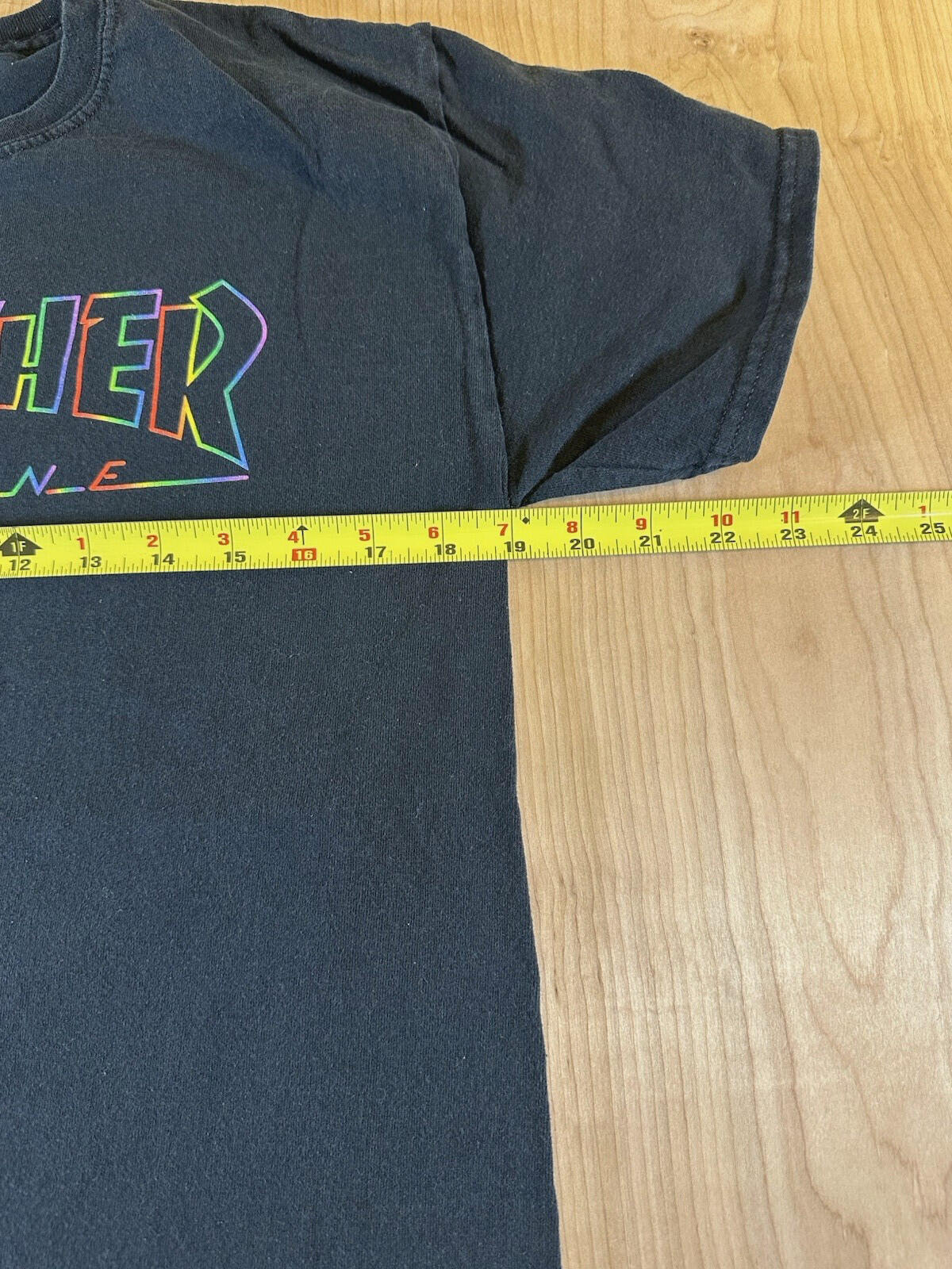 vintage 90's THRASHER MAGAZINE SHIRT skating PUNK rad dude BLACK small