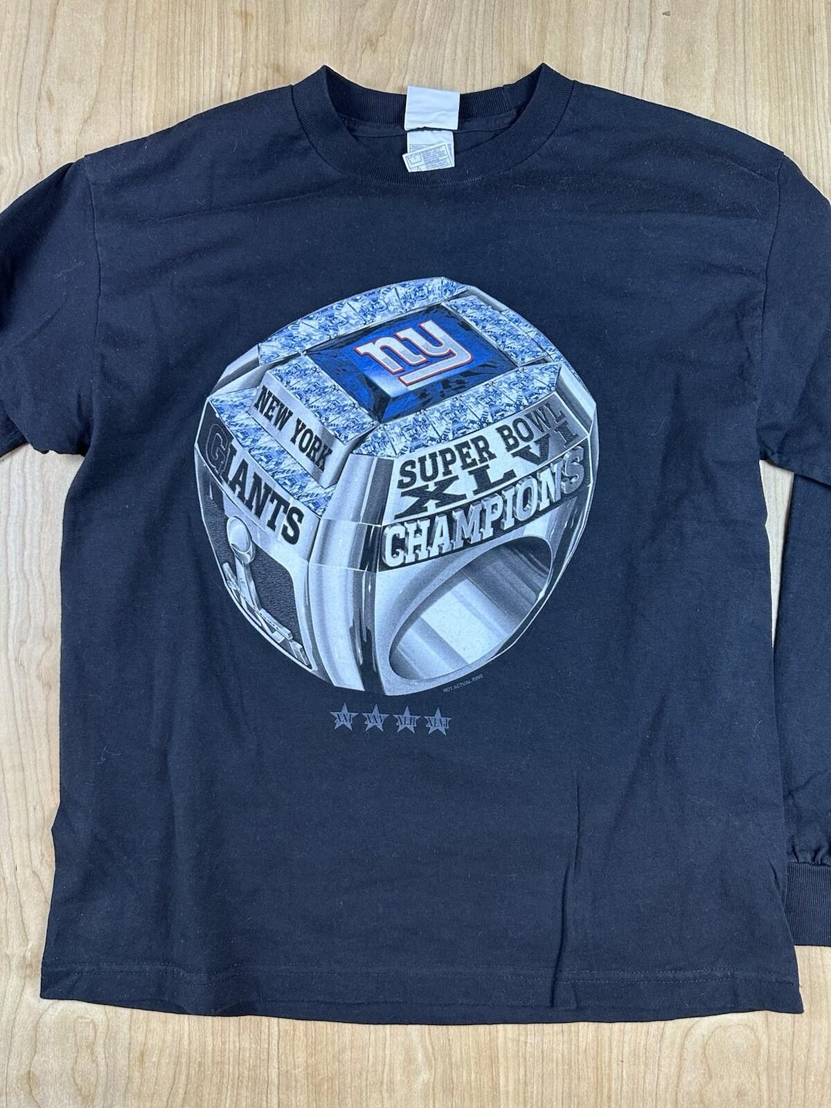 2009 NEW YORK GIANTS black long sleeve T SHIRT nfl NEVER WORN NEW xl