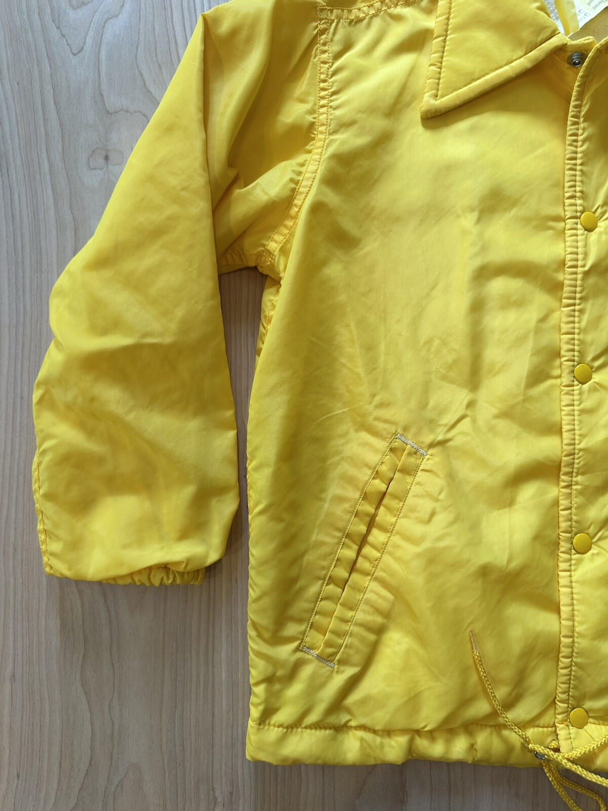 vintage 80's WINDBREAKER yellow TIGERS 1980 city champs SMALL skate PUNK indie