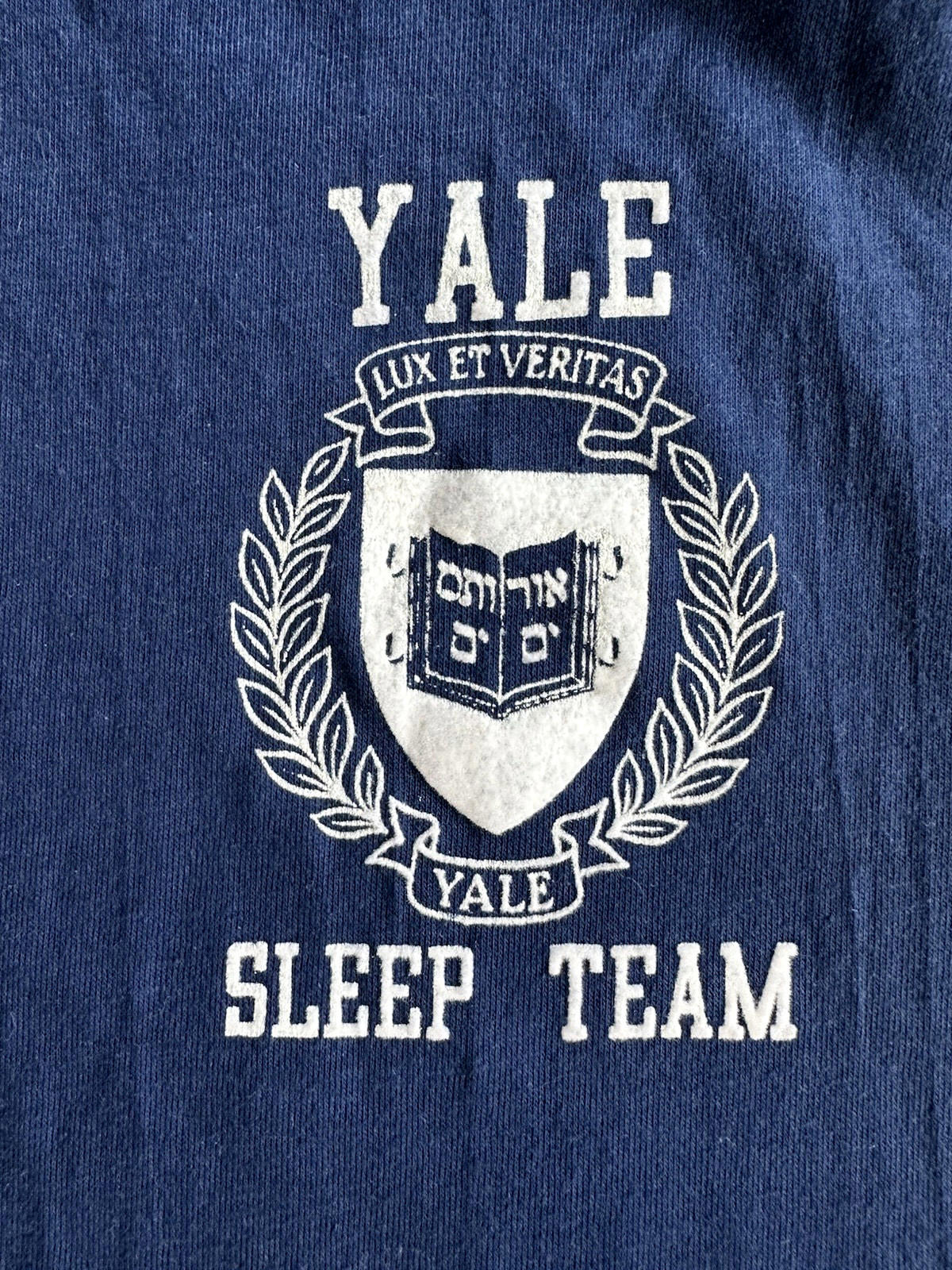 vintage 80's YALE sleep team SLEEP SHIRT medium USA made pajamas preppy